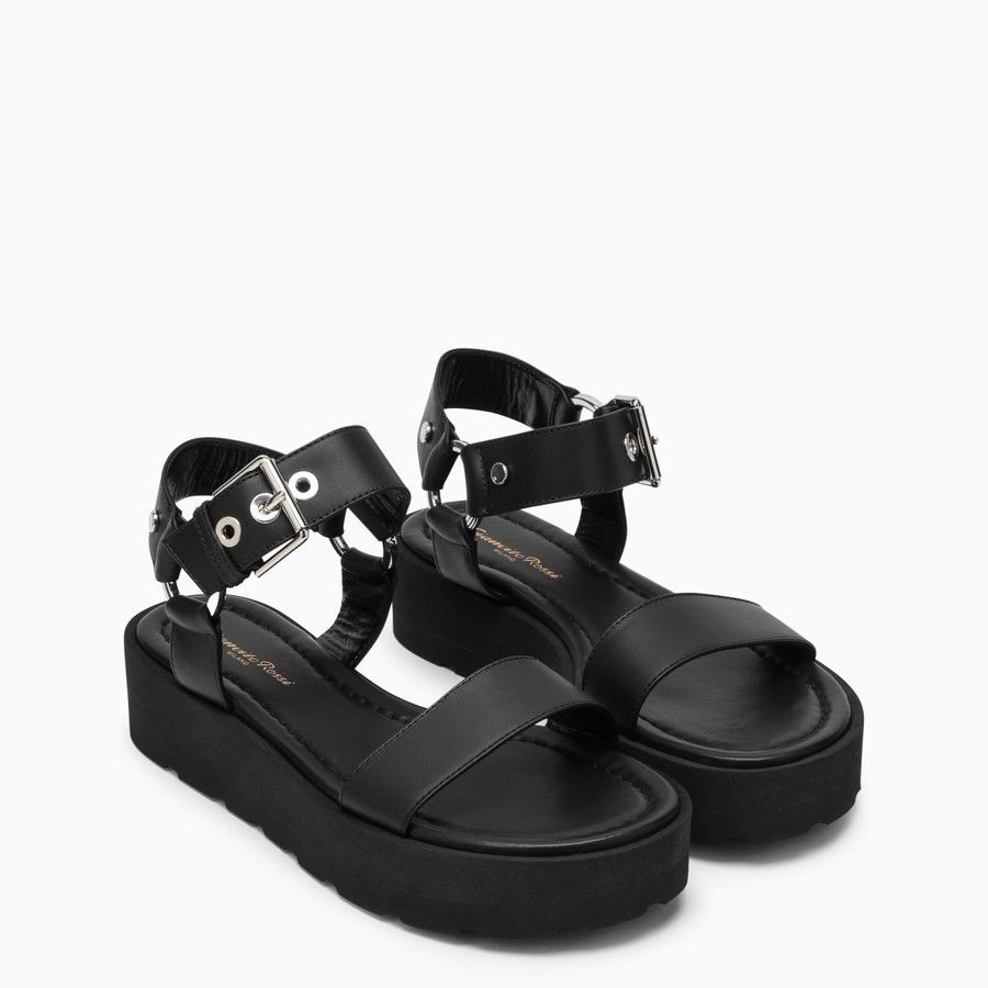 Gianvito Rossi o1d2blof0824 Leather Sandals in Black Size US 6 / IT 36 - 2 Thumbnail