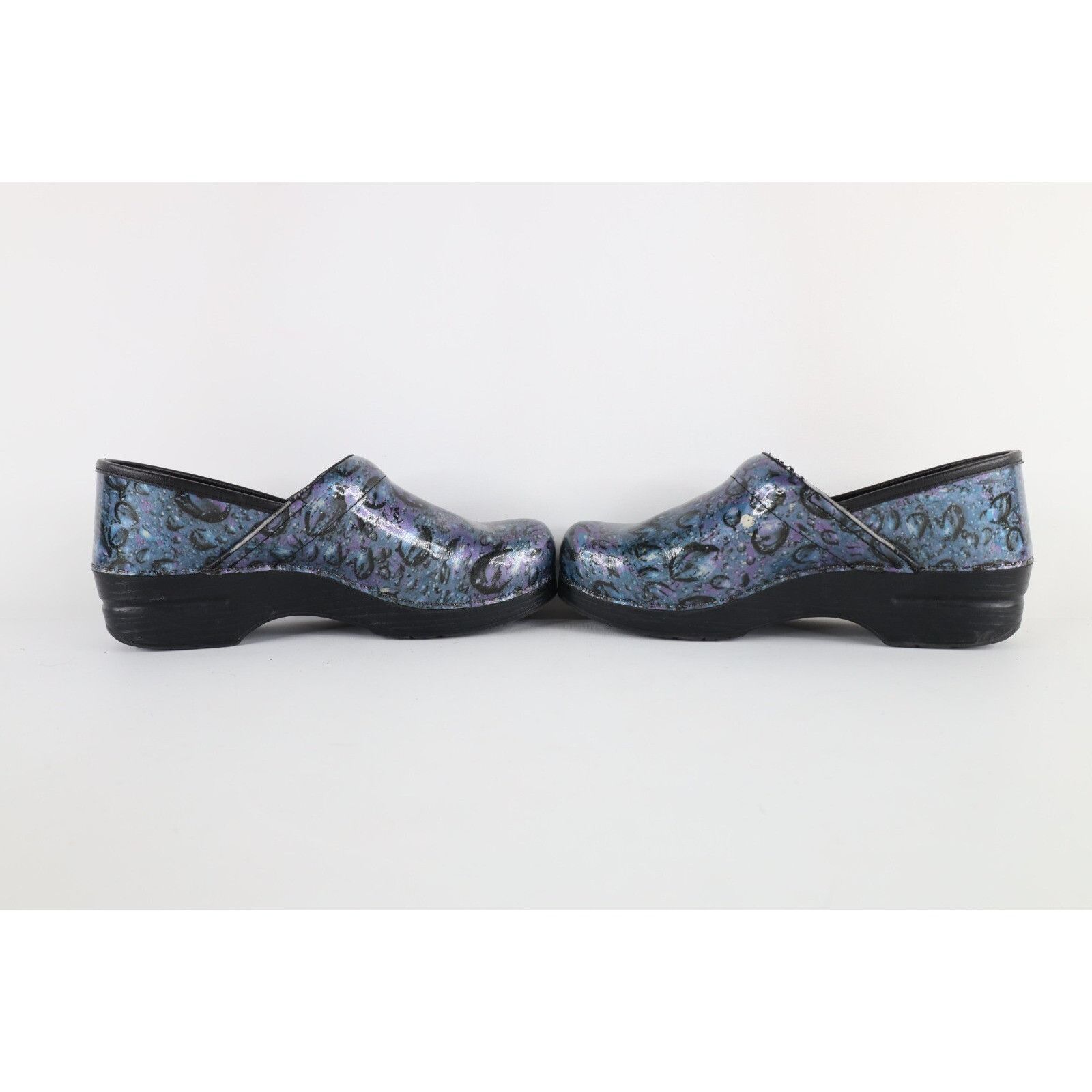 Dansko Dansko Distressed Patent Leather Slip On Clogs Mules Shoes Size US 10.5 / IT 40.5 - 11 Thumbnail