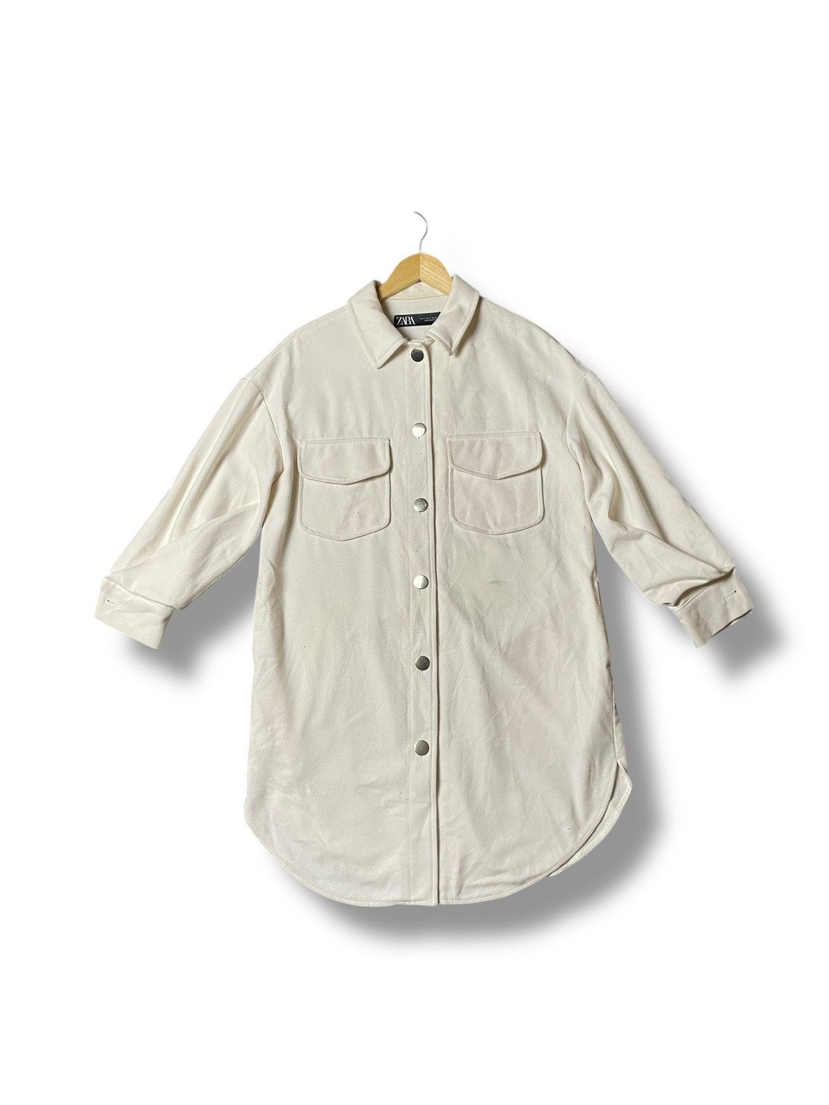 Vintage × Zara Zara Oversized Shirt Coat (28) Size US S / EU 44-46 / 1 - 1 Thumbnail