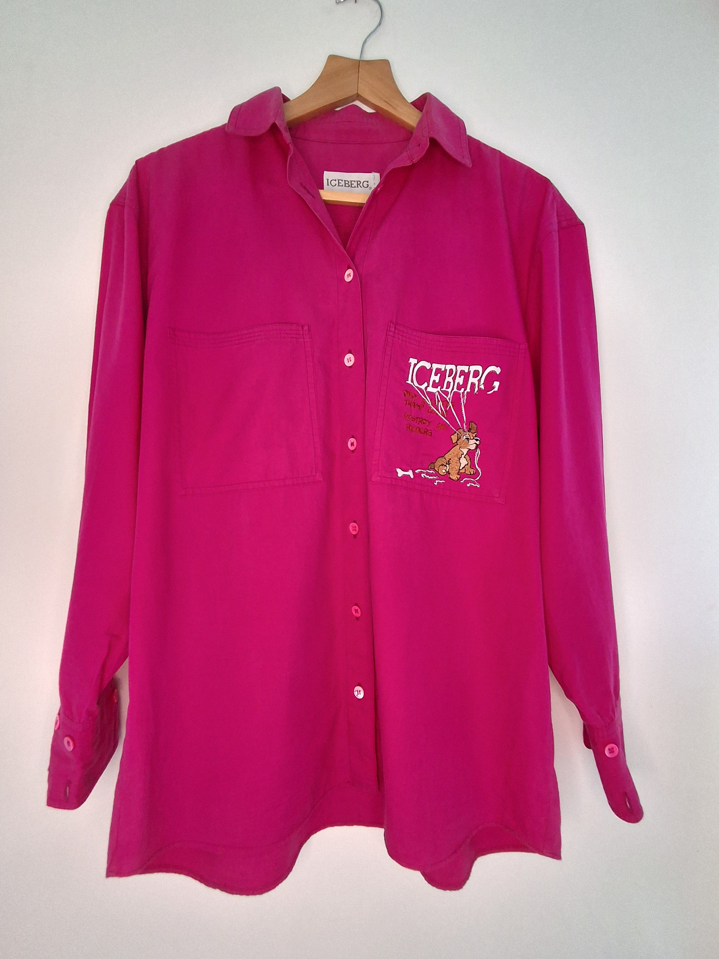 Iceberg Vintage Iceberg × Disney Lady & the Tramp Shirt, Rare 90s Size US XXS / EU 40 - 1 Thumbnail