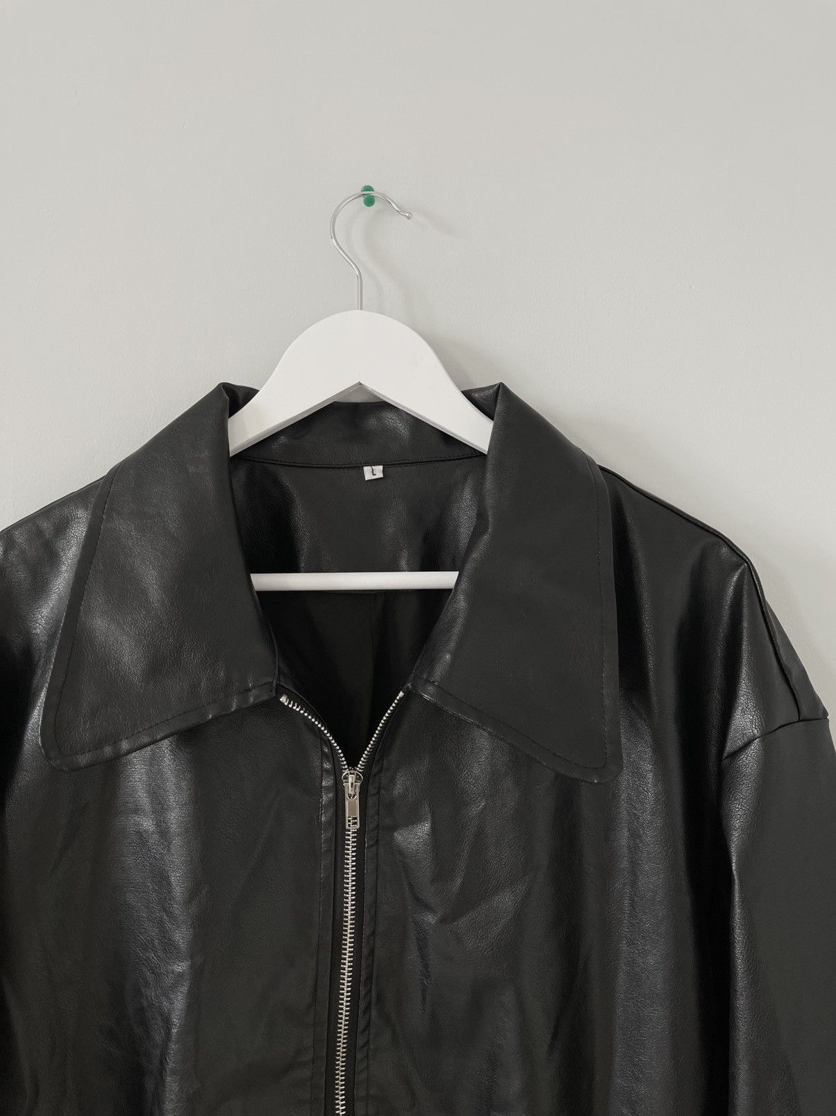 Japanese Brand Vintage Y2k Retro Style Japan Faux Leather Zip Baggy Jacket Size US L / EU 52-54 / 3 - 4 Thumbnail