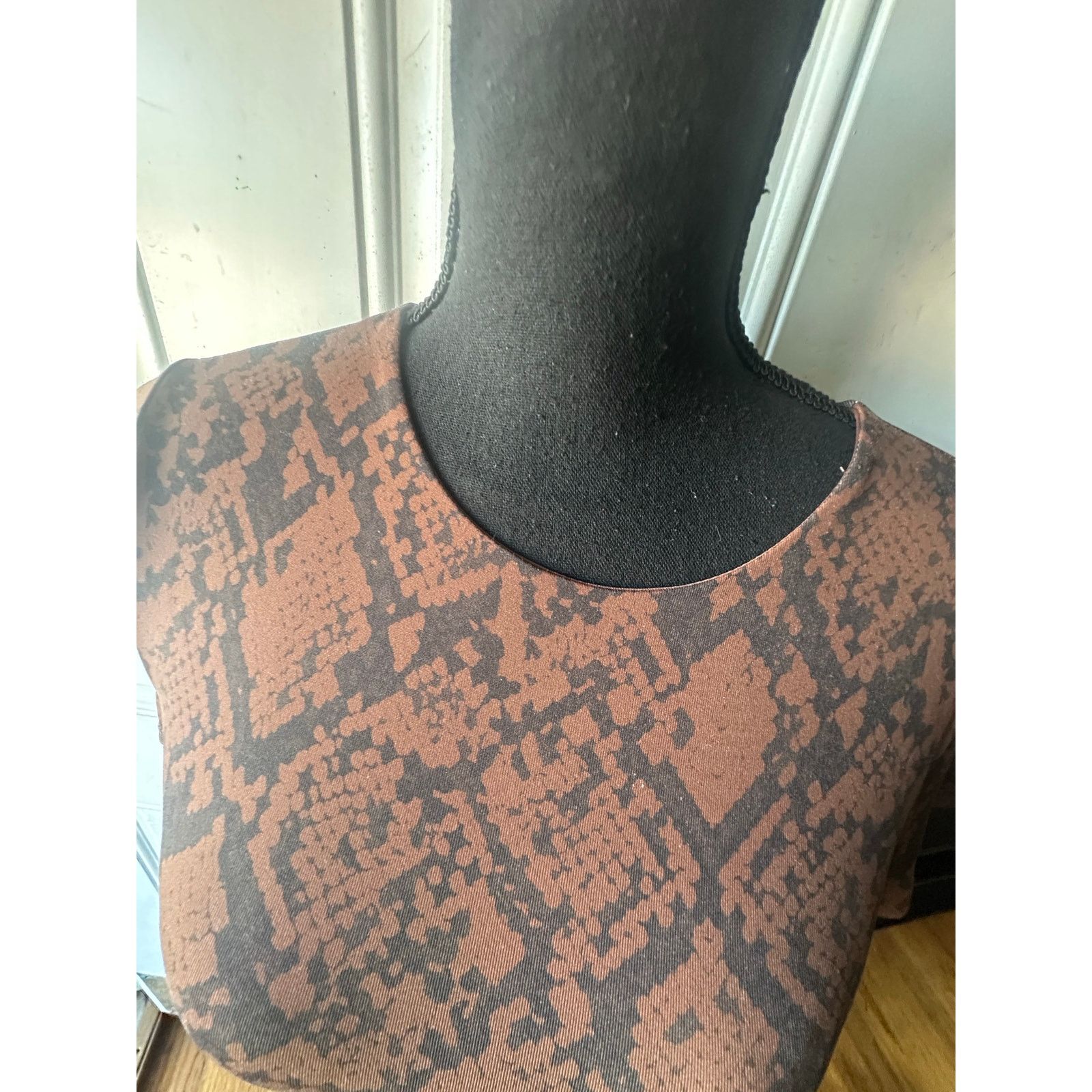 House of Harlow House of Harlow Snakeskin Print Bodysuit – Brown & Black Size XS / US 0-2 / IT 36-38 - 2 Thumbnail