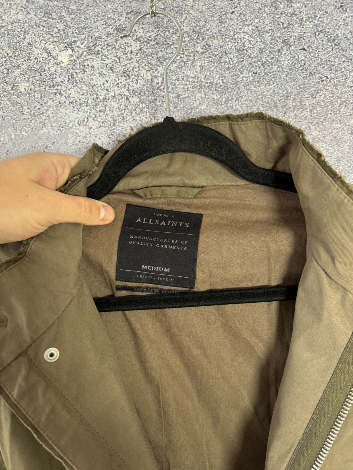 Allsaints All Saints Green Utility LOGAN Jacket/Parka Japanese Cloth M Size US M / EU 48-50 / 2 - 16 Thumbnail