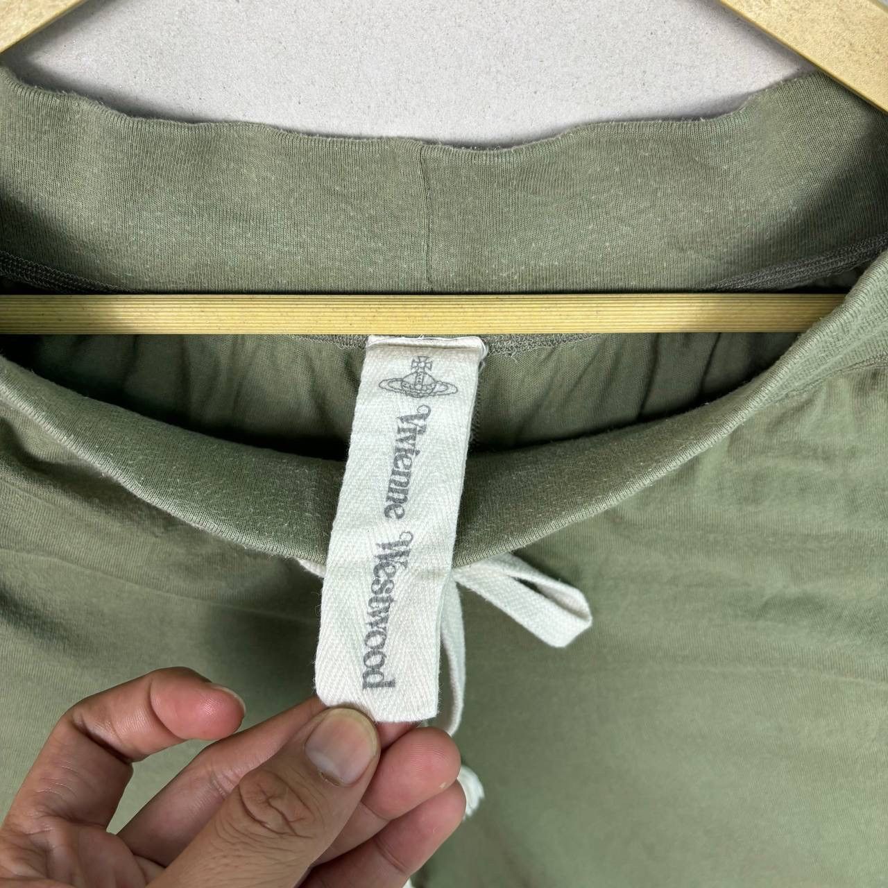 Vivienne Westwood Vivienne Westwood Japan Orb Logo Olive Sweat Shorts M Size US 29 - 4 Thumbnail