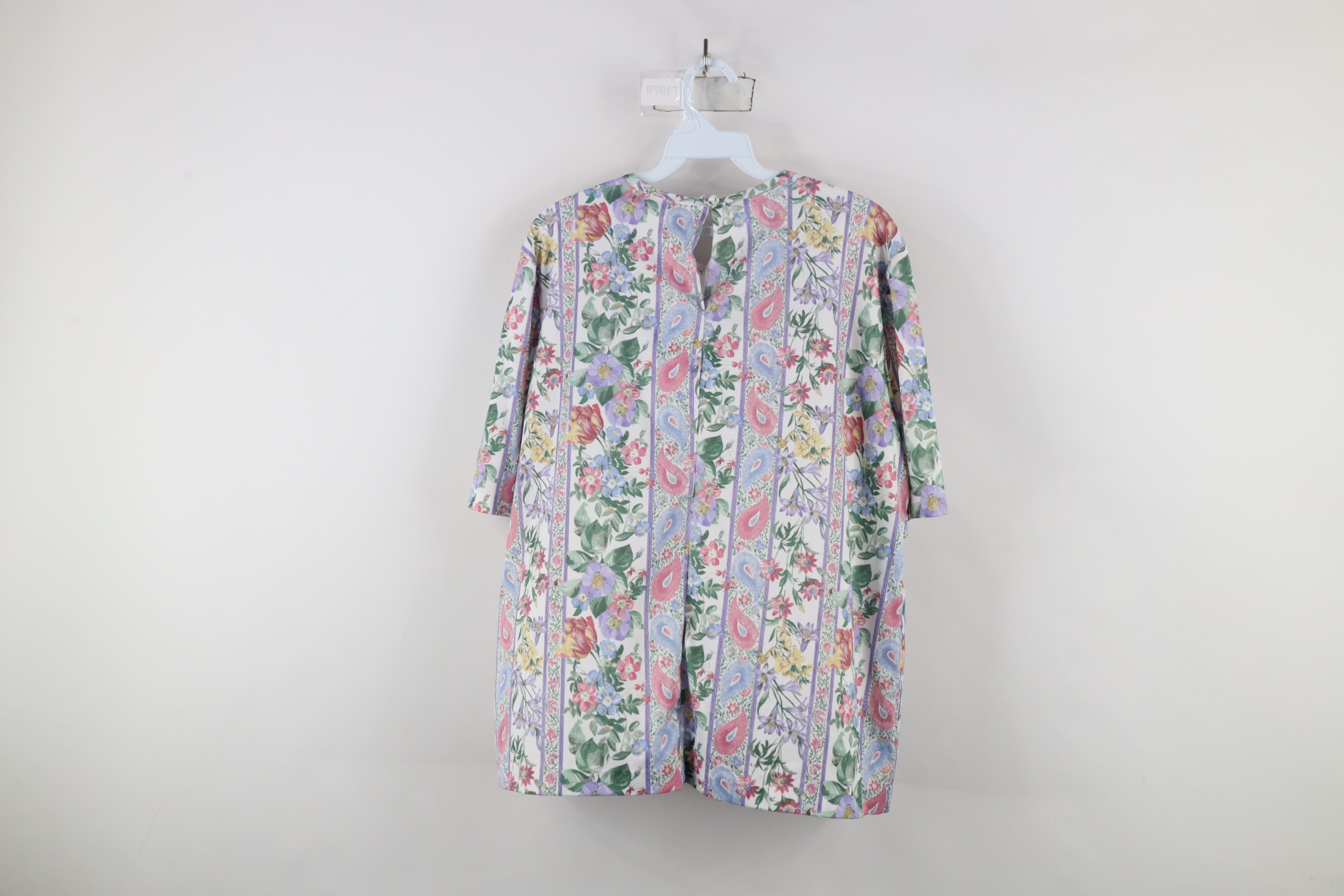 Vintage Vintage 90s Streetwear Flower Ruffle Knit Shirt Blouse USA Size L / US 10 / IT 46 - 10 Thumbnail