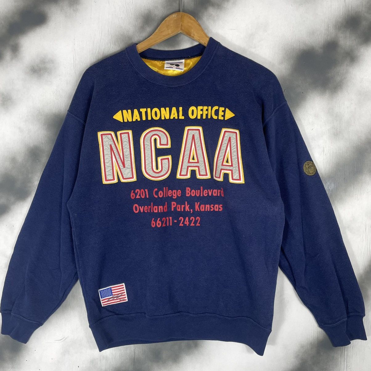 NCAA × Vintage Vintage NCAA Boulevard Kansas Sweatshirt Size US L / EU 52-54 / 3 - 1 Thumbnail