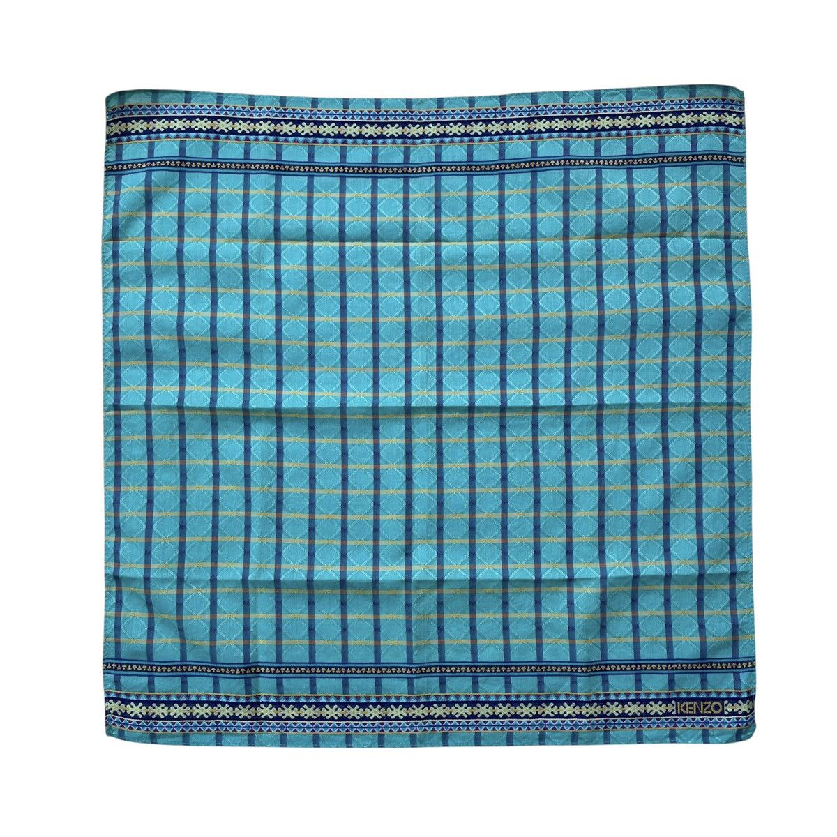 Designer × Kenzo Kenzo Paris Designer Mens Checkered Handkerchief Size ONE SIZE - 1 Thumbnail