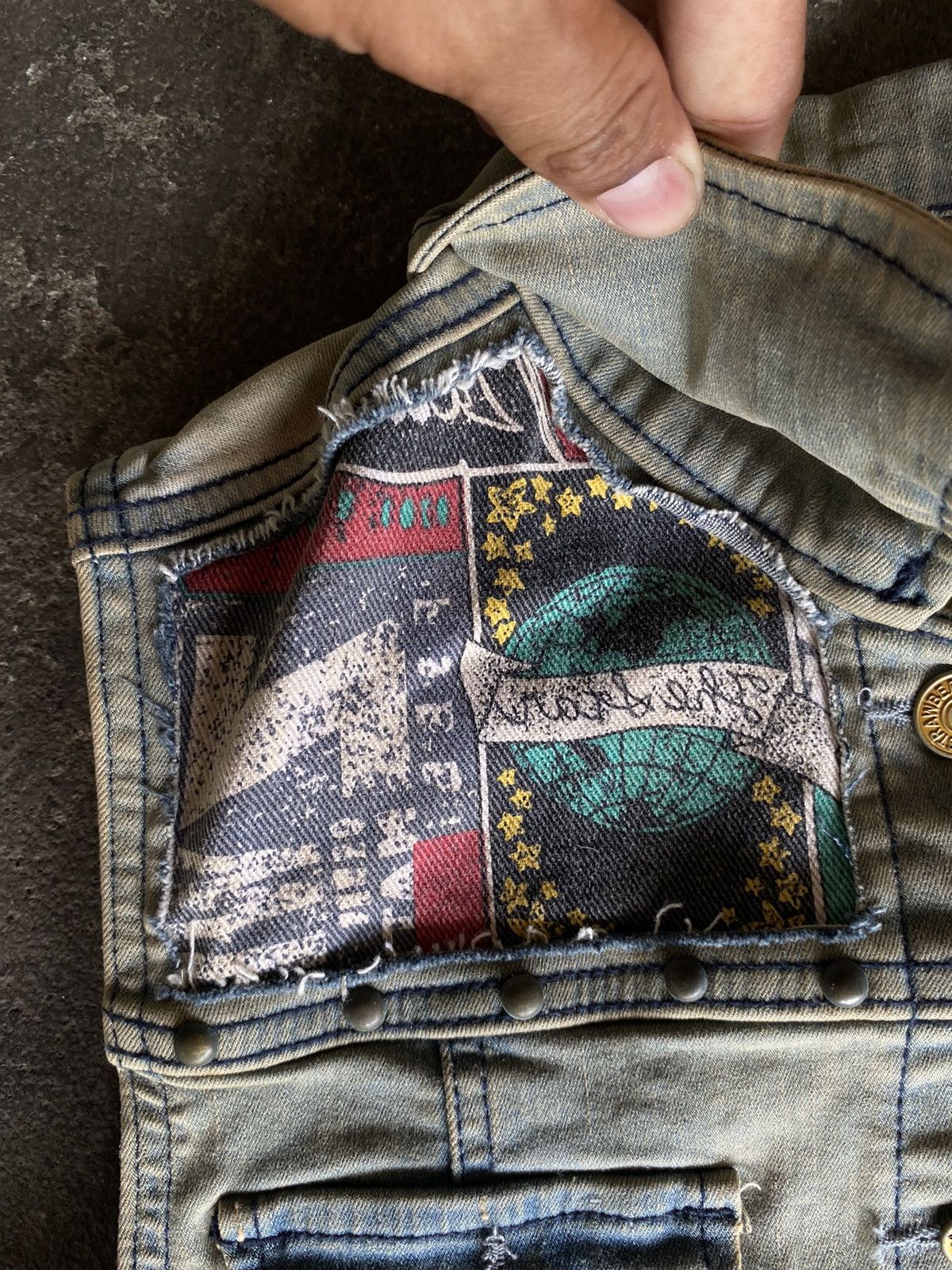 If Six Was Nine YEOMIGO PUNK DENIM VEST JACKET Size US S / EU 44-46 / 1 - 10 Thumbnail