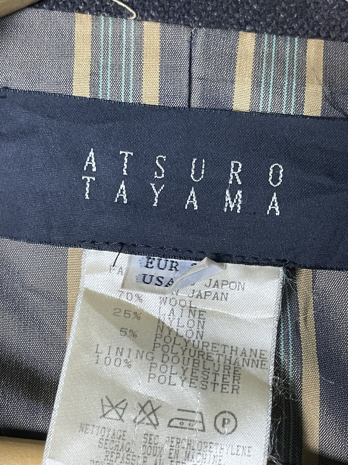 Designer × Japanese Brand × Vintage ATSURO TAYAMA Double Breasted Long Coat (133) Size US XXS / EU 40 - 7 Thumbnail