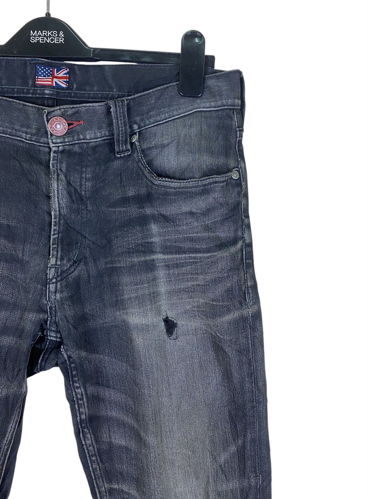 If Six Was Nine × Japanese Brand Japanese Brand Skinny R.P.T by Rupert Distressed Flare Jeans Size US 32 / EU 48 - 3 Thumbnail