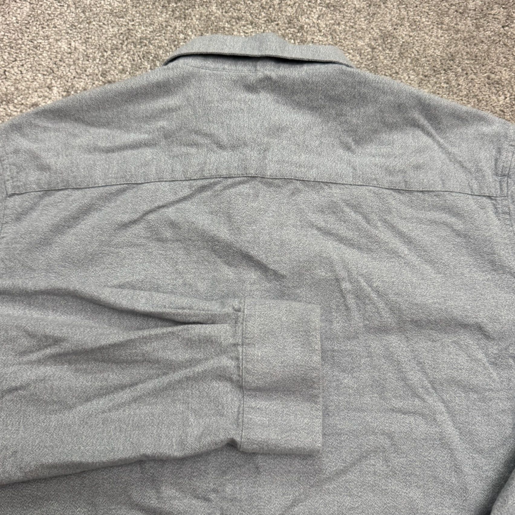 Vintage Civil Society Flannel Shirt Large Blue Gray Long Sleeve Button-Up Cotton Casual Mens Size US L / EU 52-54 / 3 - 3 Thumbnail