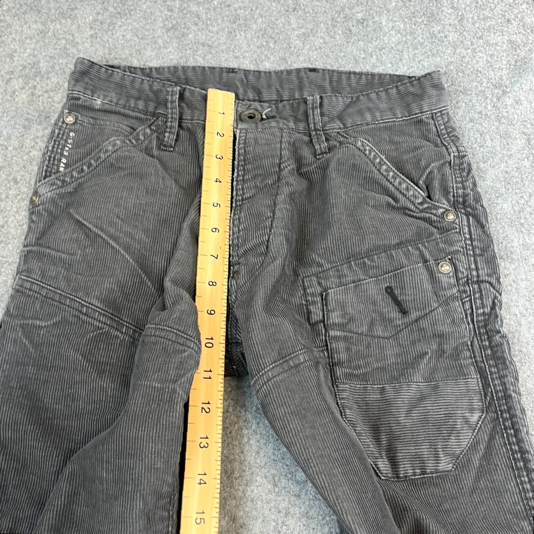 G-Star G Star Mens Jeans Straight 29 Regular 32 Dark Grey 5-Pocket Denim Cargo Skiff Size US 29 - 5 Thumbnail
