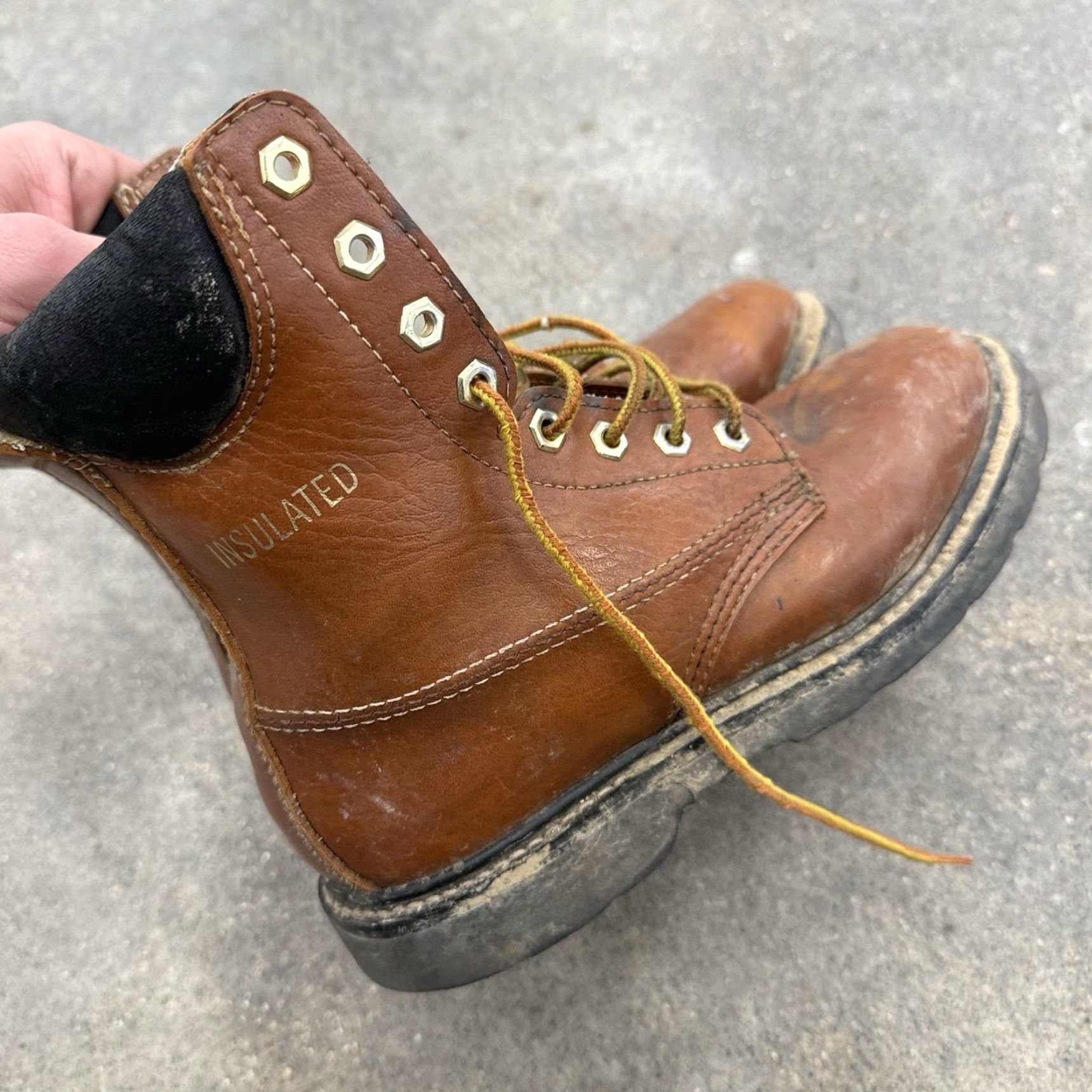 Vintage VINTAGE Ramrods Insulated Mens Brown Leather Work Boot Size 7 Size US 6 / EU 39 - 5 Thumbnail