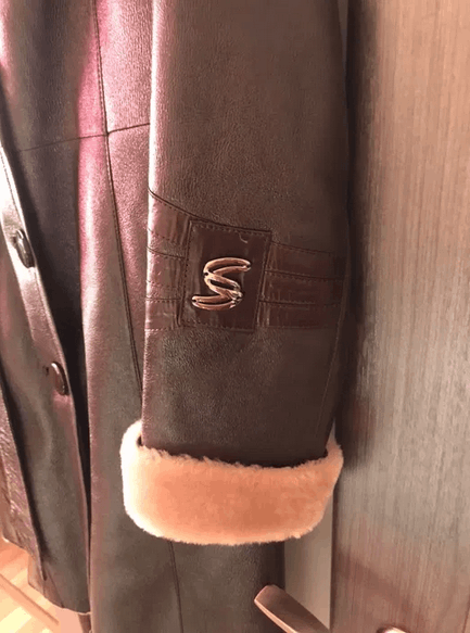 Aries Womens natural sheepskin coat sz L Ares leather and fur Size L / US 10 / IT 46 - 4 Thumbnail
