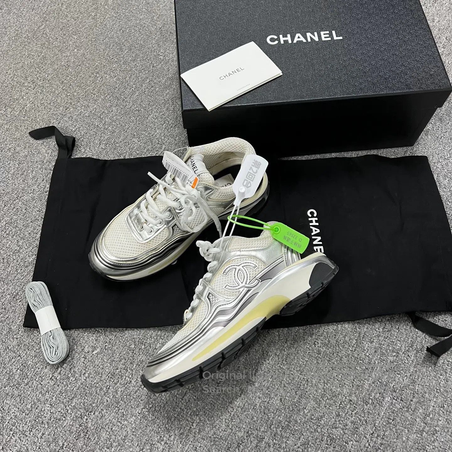Chanel Chanel Double C Silver Angle King Sports Shoes| Size US 6.5 / IT 36.5 - 2 Thumbnail