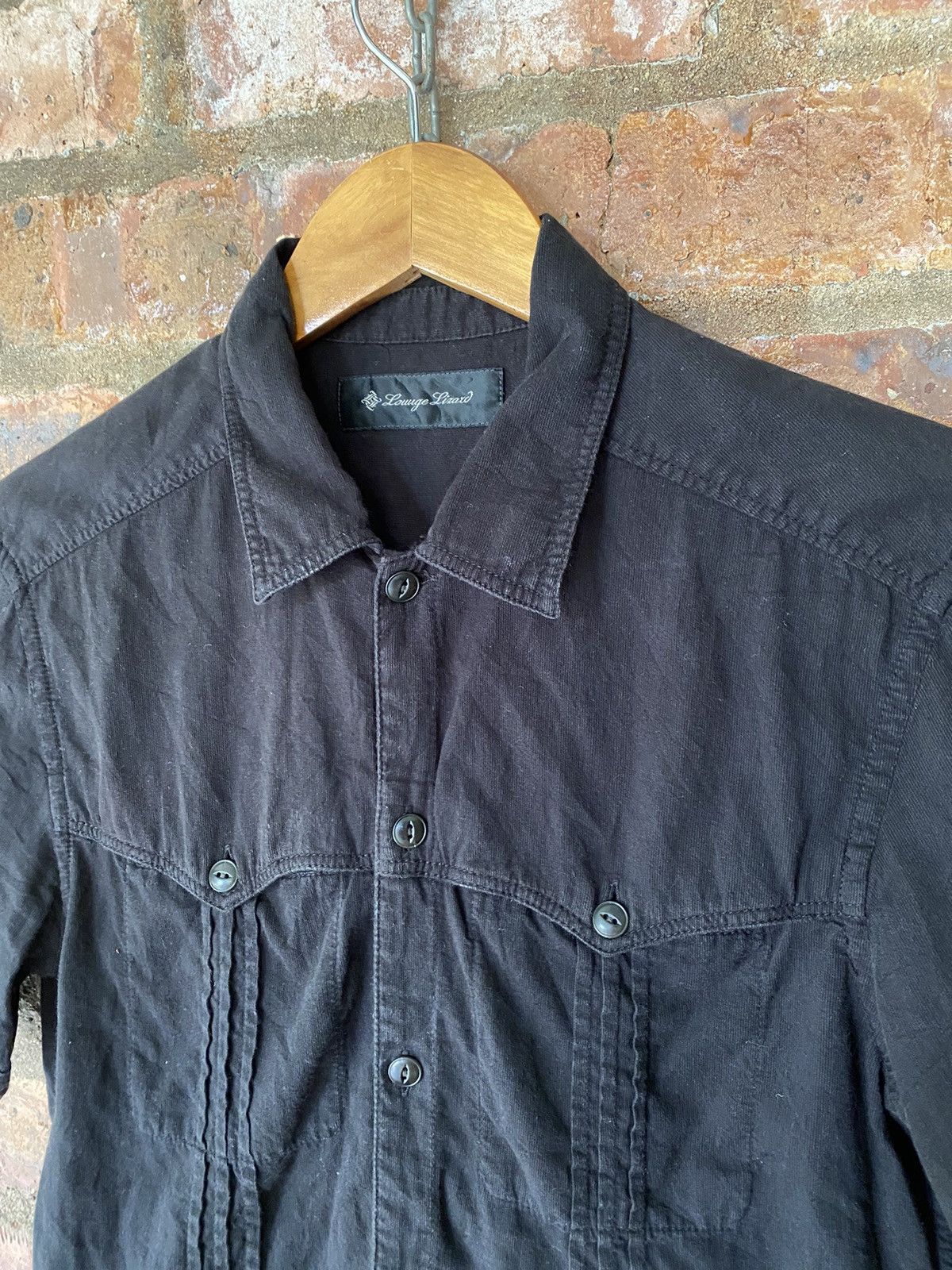 Japanese Brand × Le Grande Bleu (L.G.B.) × Lounge Lizard Lounge Lizard Japan Black pleated shirt Size US M / EU 48-50 / 2 - 5 Thumbnail