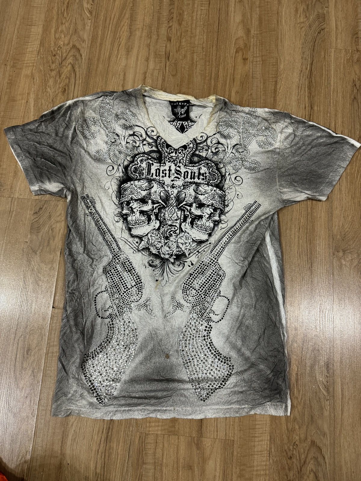Affliction × Seditionaries BULLZEYE PUNK STYLE TSHIRT Size US L / EU 52-54 / 3 - 1 Thumbnail
