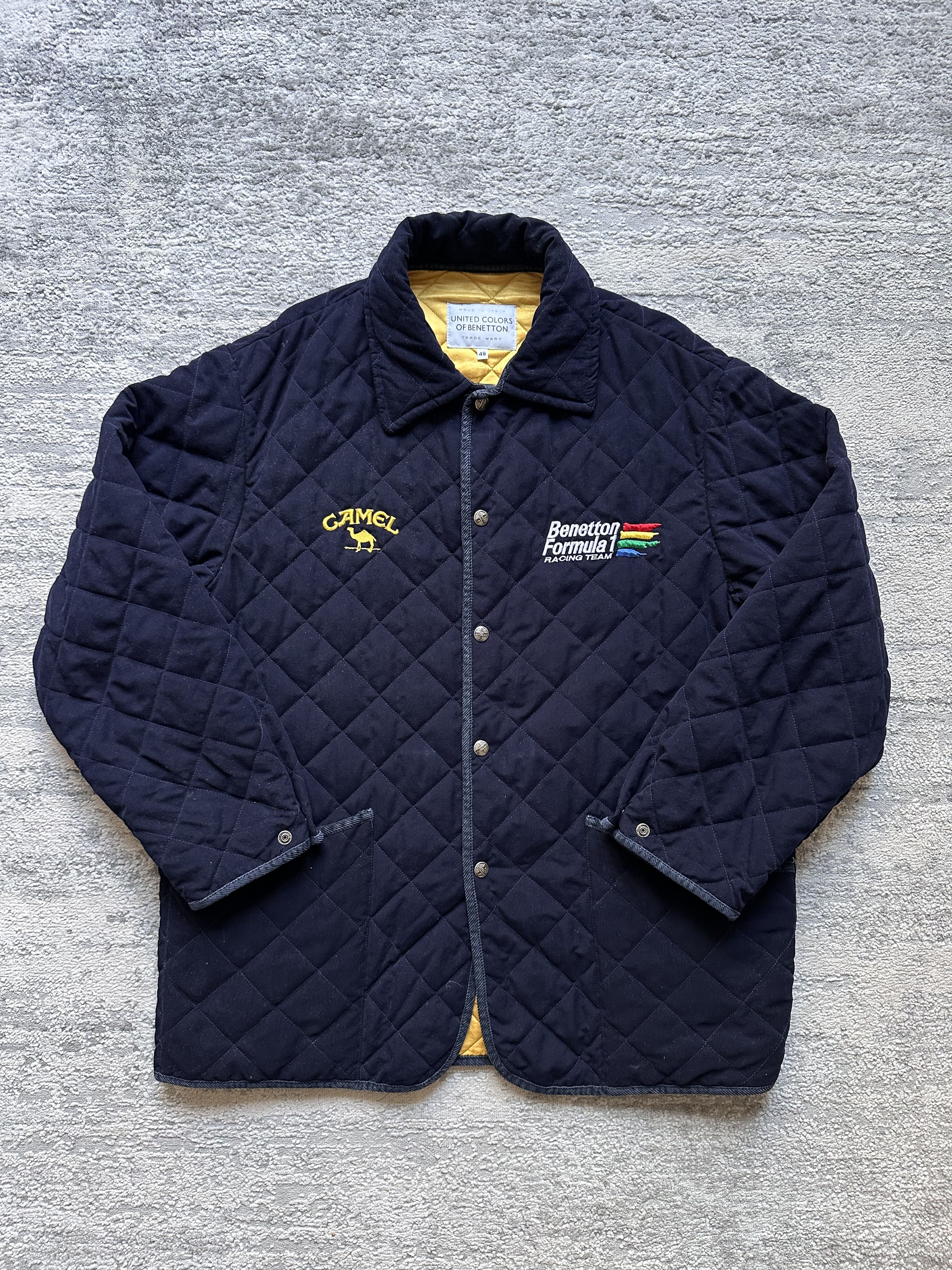 United Colors Of Benetton Benetton Formula 1 Racing Team Camel Jacket Size US XL / EU 56 / 4 - 1 Thumbnail