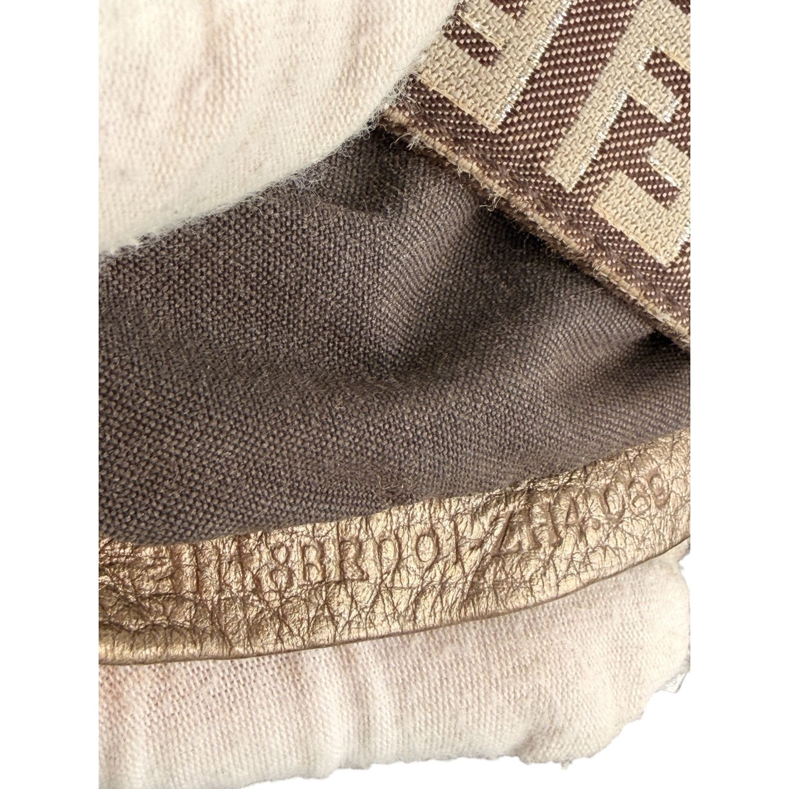 Fendi Fendi Zucchino Fabric and Leather Mama Baguette Bag Size ONE SIZE - 12 Thumbnail