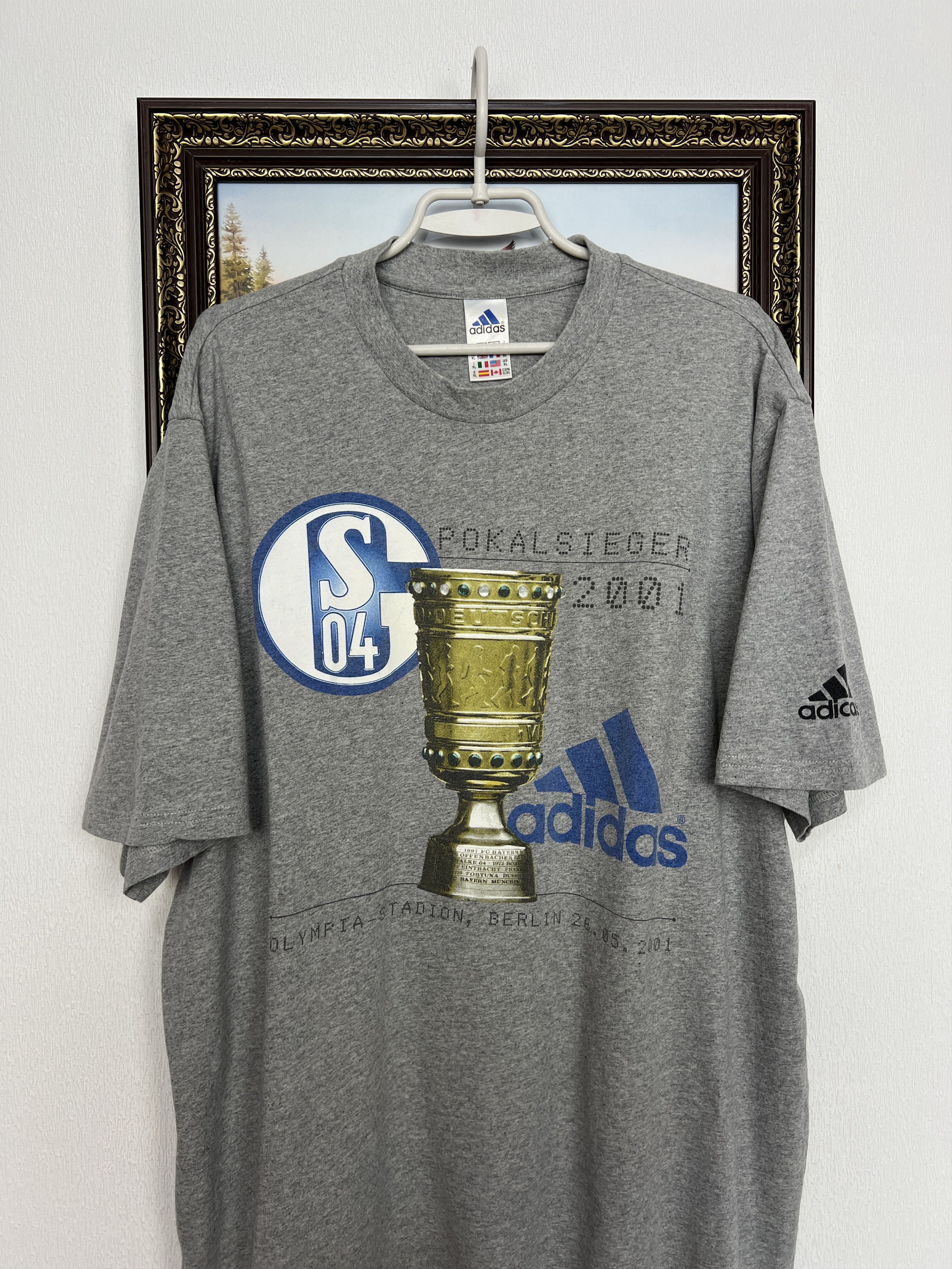 Adidas Vintage FC Schalke 04 Football Shirt Soccer Jersey Trikot Size US XL / EU 56 / 4 - 2 Thumbnail