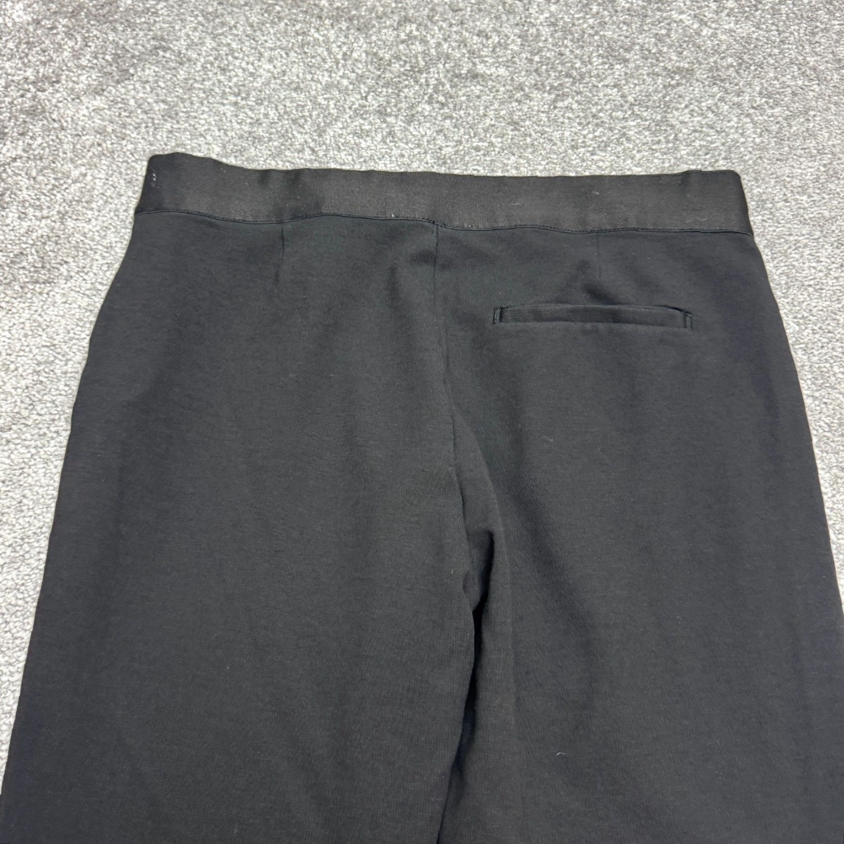 Everlane Everlane Pants Womens Medium Black Side Zip Ponte Crop Ankle Straight Work Size 32" / US 10 / IT 46 - 3 Thumbnail