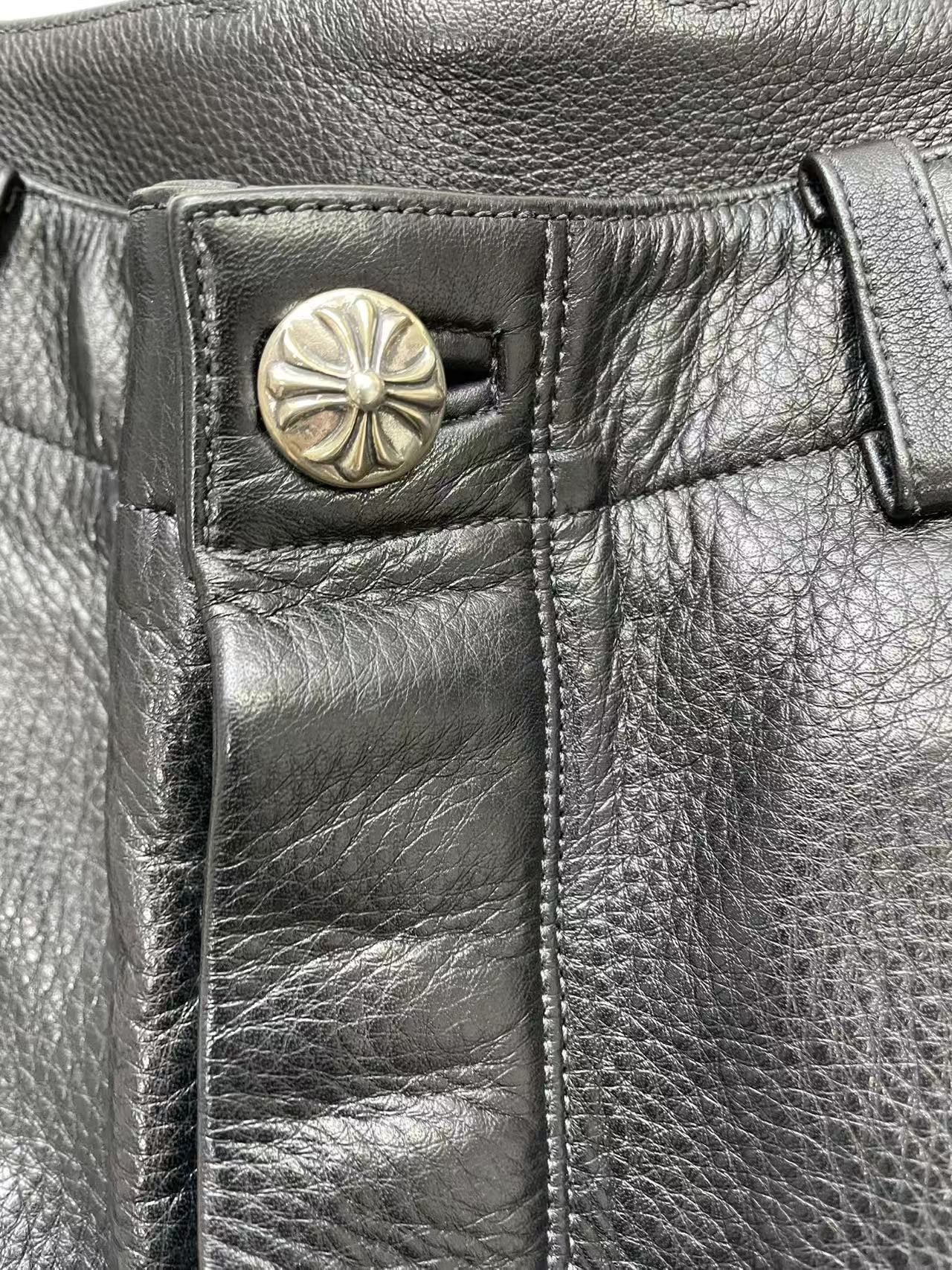 Chrome Hearts Chrome Hearts Black Cargo Leather Pants Size US 34 / EU 50 - 7 Thumbnail