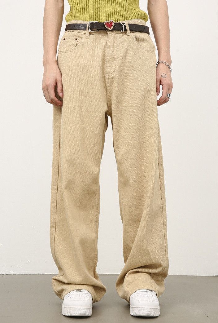 Japanese Brand Brown Washed Straight-Leg Relaxed Jeans Size US 32 / EU 48 - 1 Thumbnail