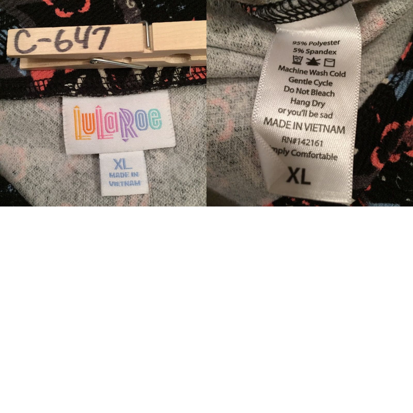Vintage LuLaRoe Cassie Skirt XL Gray Orange Geometric Knee Length Unlined Pull On Size 40" / US 18 - 8 Thumbnail