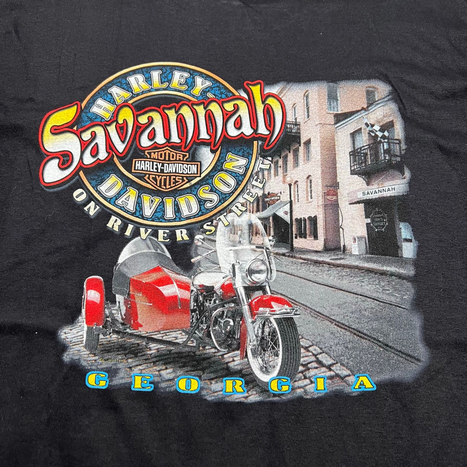 Harley Davidson Vintage Harley Davidson Fat Boy Savannah Georgia T-Shirt XL Size US XL / EU 56 / 4 - 8 Thumbnail