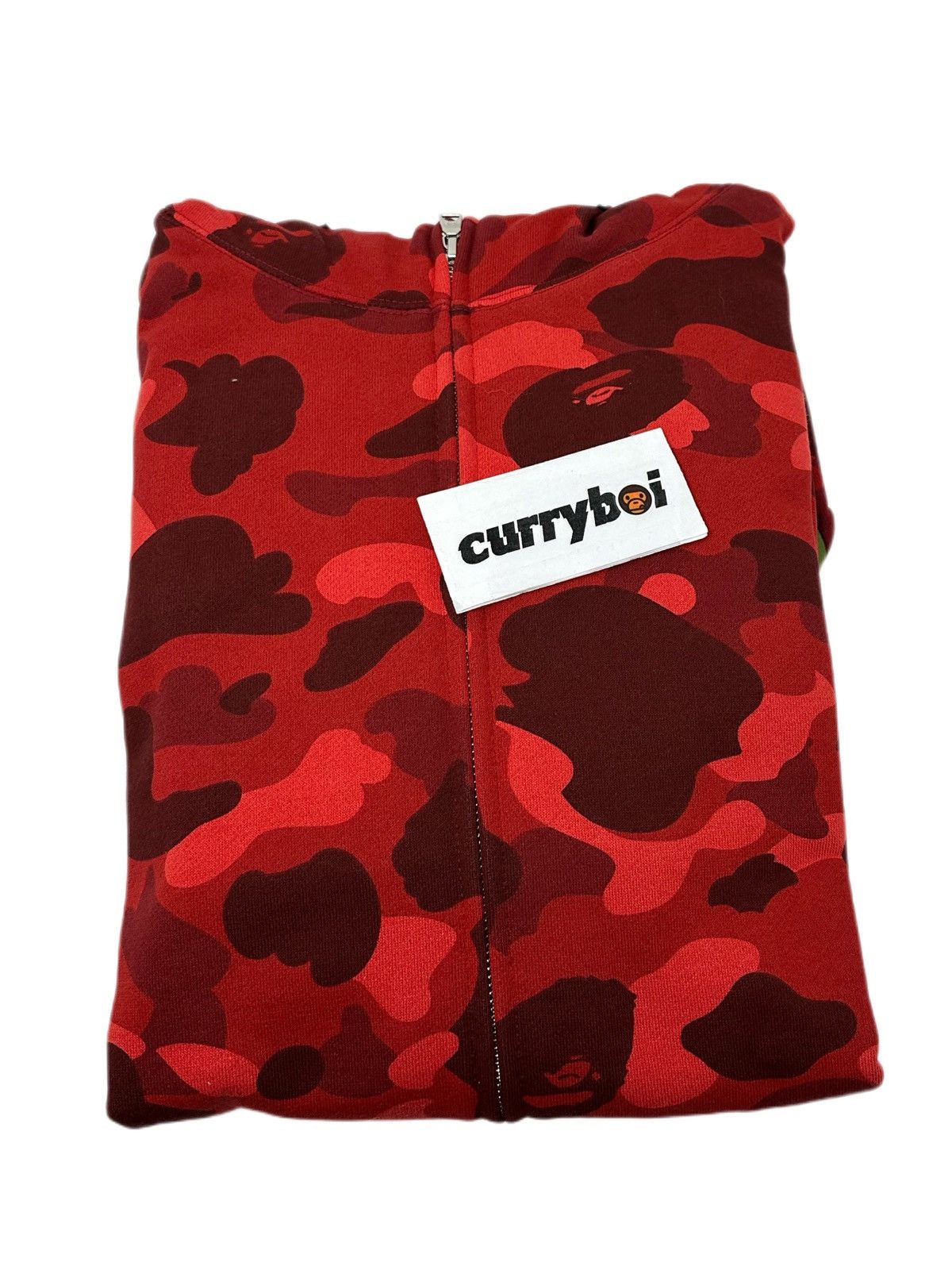 Bape BAPE Color Camo Shark Full Zip Hoodie Red Size US XXL / EU 58 / 5 - 4 Thumbnail