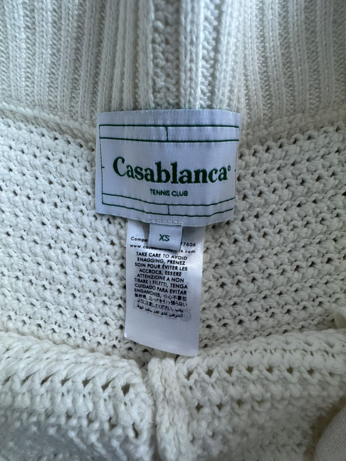 Casablanca Camp-Collar Logo-Appliquéd Shirt Faux Crochet Shirt Size US M / EU 48-50 / 2 - 4 Thumbnail