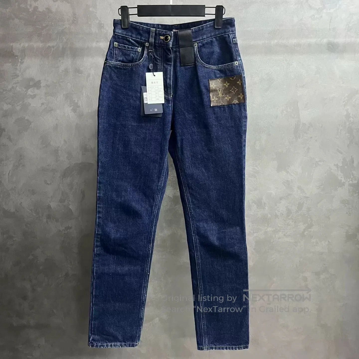 Louis Vuitton Louis Vuitton Blue Monogram Straight Jeans. Size US 36 / EU 52 - 1 Thumbnail