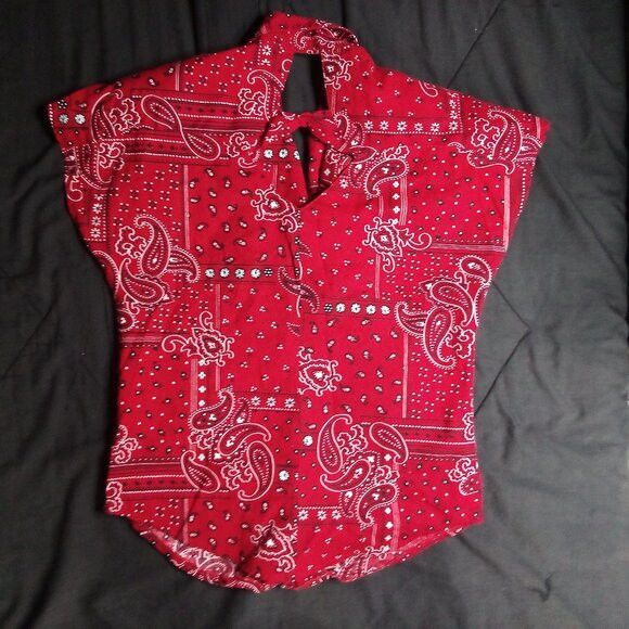 Other Vintage Circle T Bandana Paisley Western Shirt Sleeveless Size S / US 4 / IT 40 - 5 Thumbnail