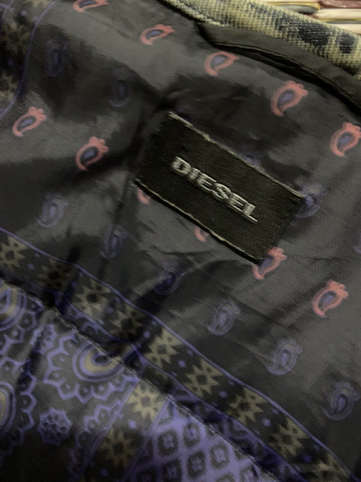 Diesel 💥Vtg Diesel Down Zipper Vest Jacket Size US L / EU 52-54 / 3 - 8 Thumbnail