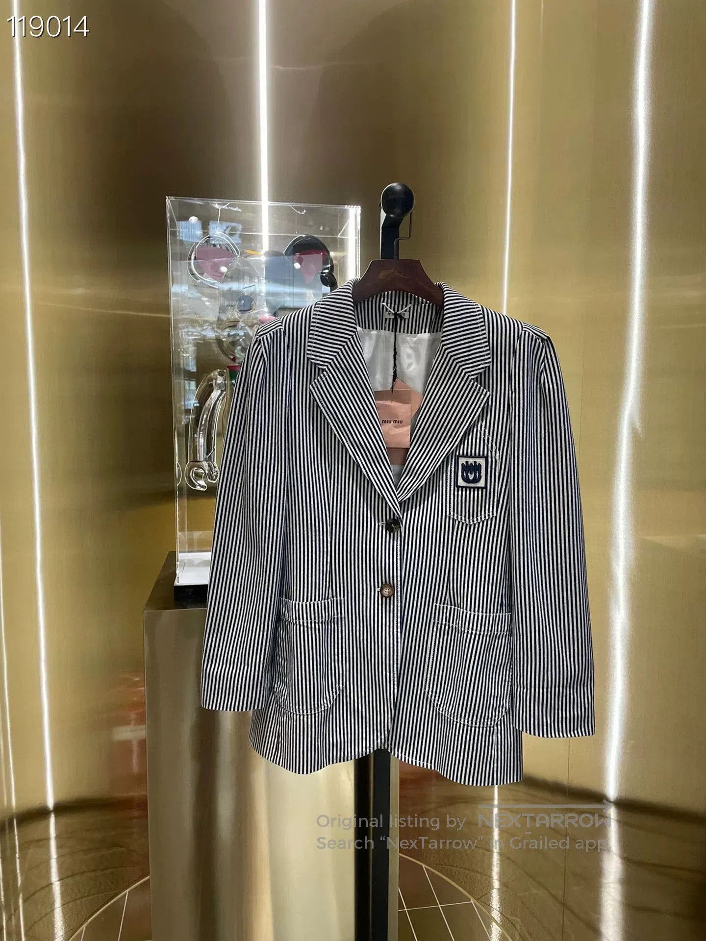 Miu Miu Miumiu Women's Striped Blazer. Size S / US 4 / IT 40 - 1 Thumbnail