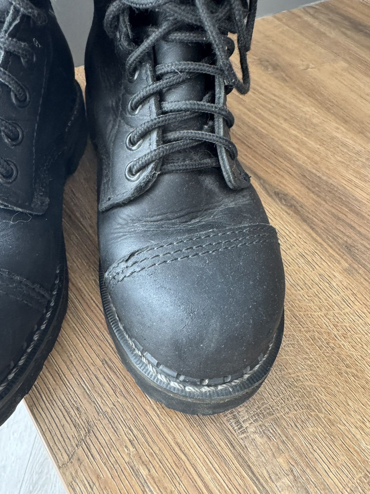Genuine Leather Vintage Grinders Boots Leather steel y2k rock boots Size US 5.5 / EU 38 - 6 Thumbnail