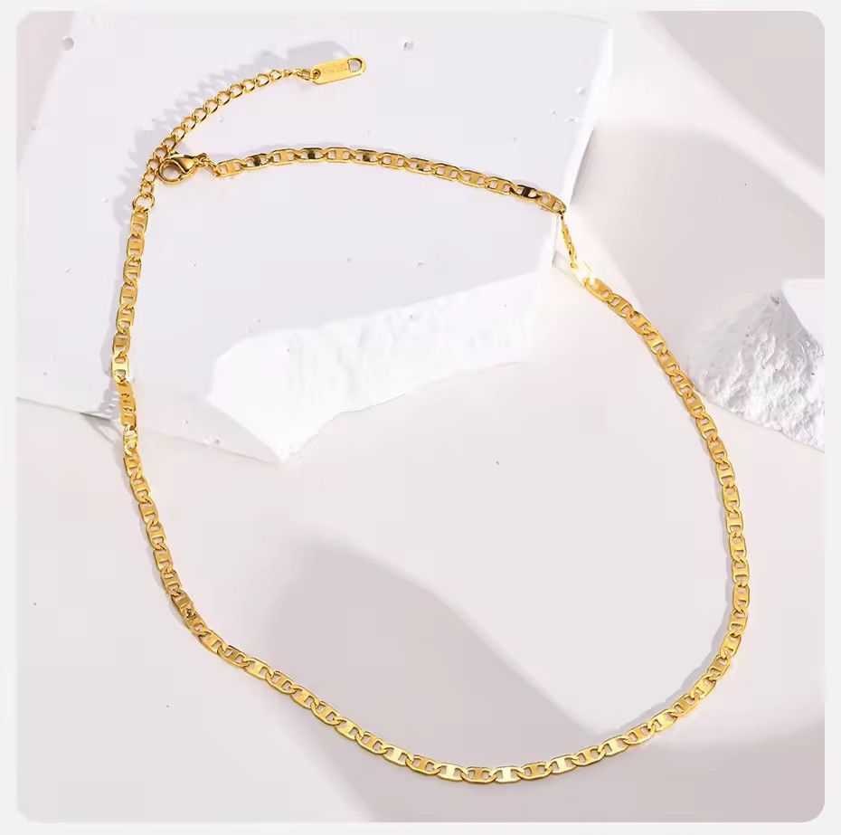 Other 3.2 mm Flat Mariner Chain Necklace Size ONE SIZE - 1 Thumbnail