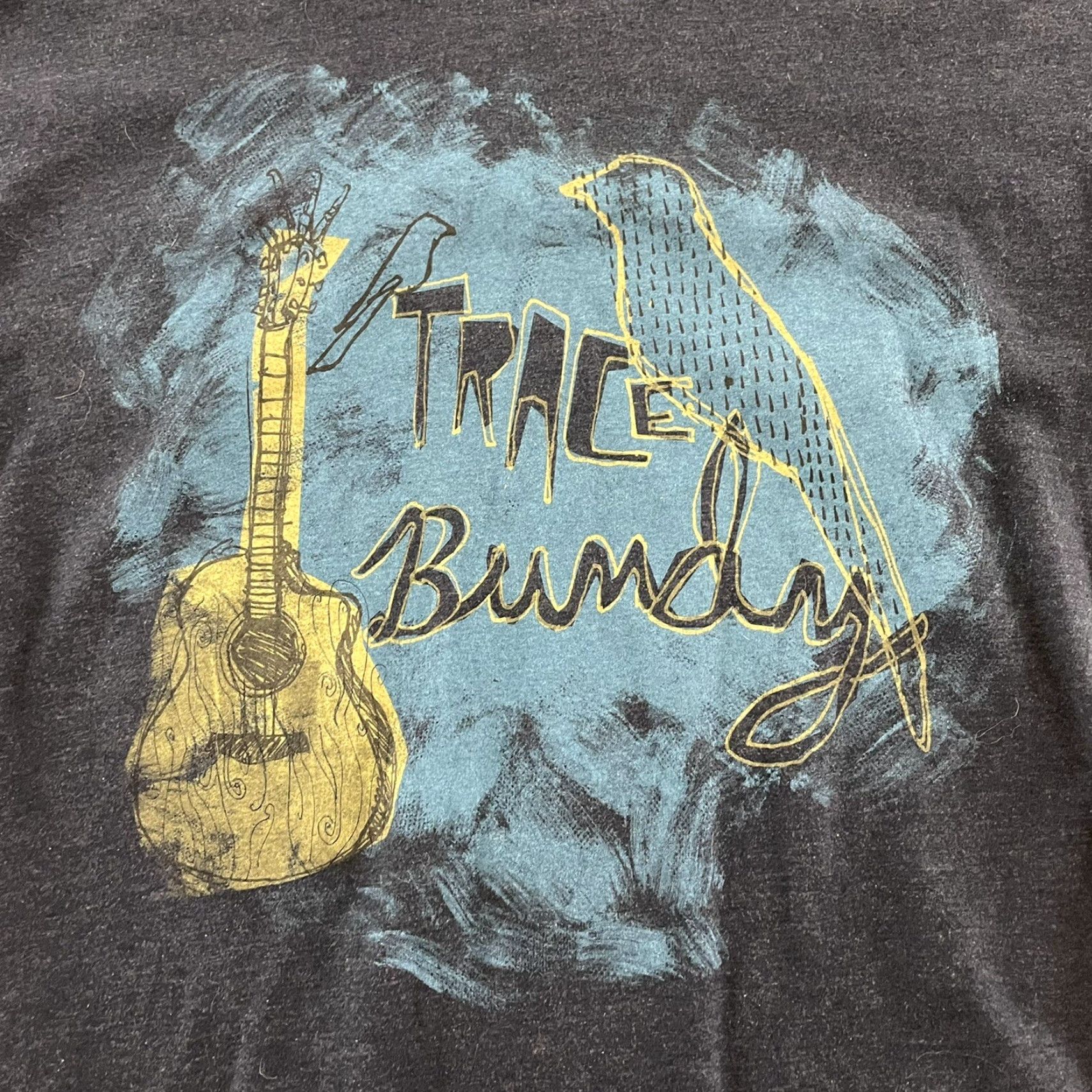 Vintage Trace Bundy Guitar Short Sleeve T Shirt Men XL Blue Size US XL / EU 56 / 4 - 2 Thumbnail