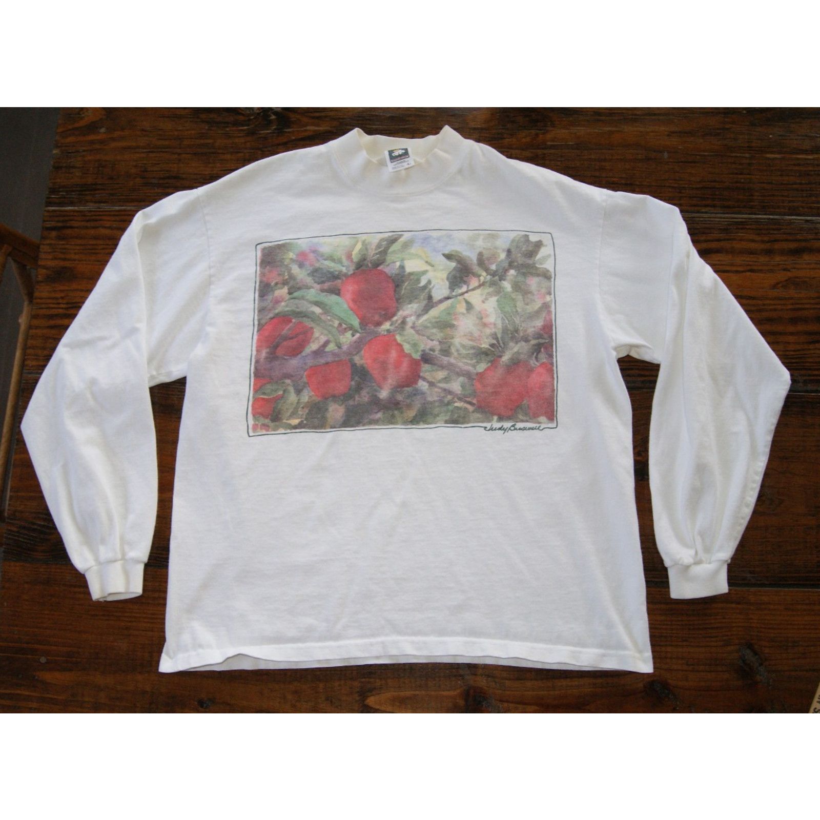 Vintage Judy Buswell 90s Long Sleeve Unisex L Mock Neck TShirt USA Size L / US 10 / IT 46 - 2 Thumbnail