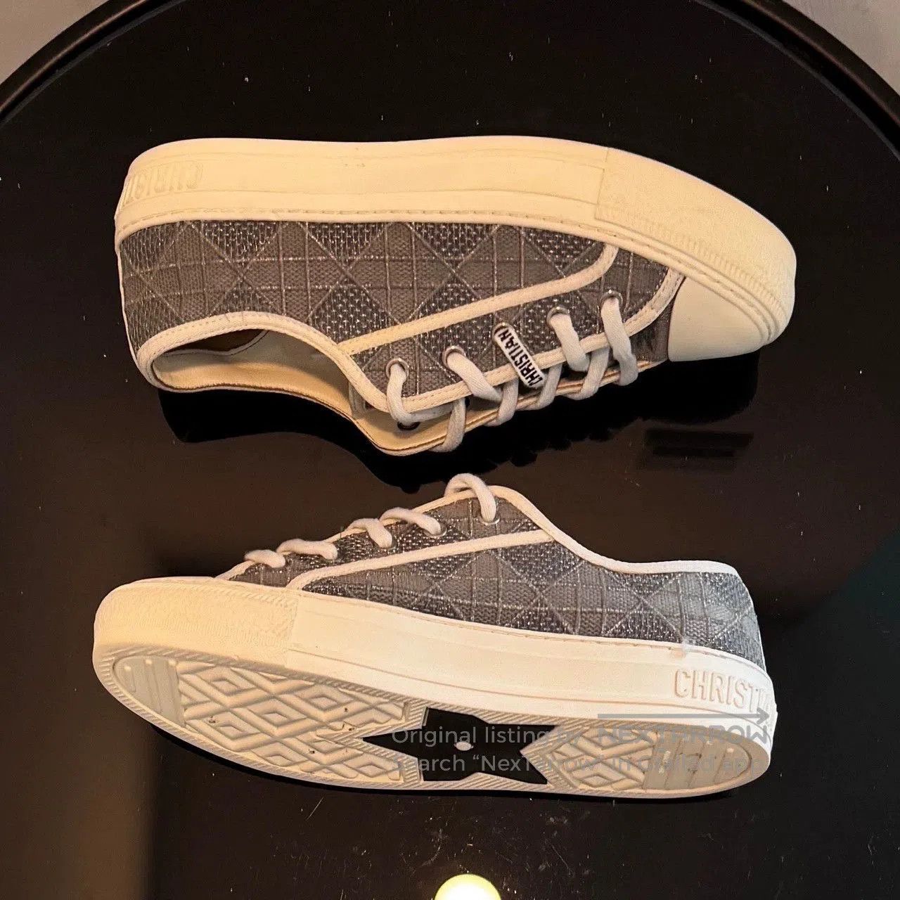 Dior dior gray low-top sneakers walk n. Size US 8.5 / EU 41-42 - 4 Thumbnail