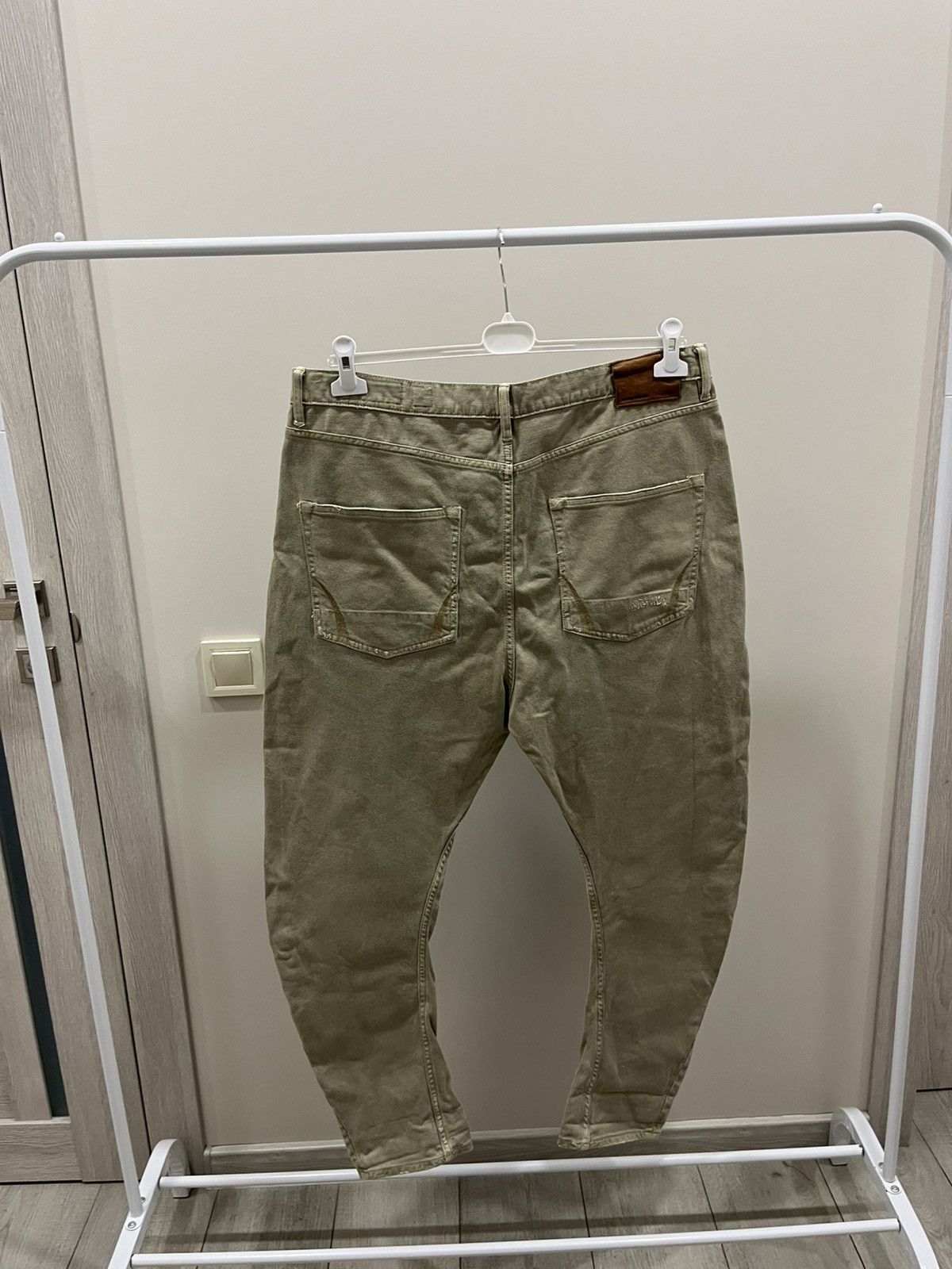 Allsaints Vintage 90s Allsaints Mens Resin Split Pants Beige Chino Size US 36 / EU 52 - 3 Thumbnail