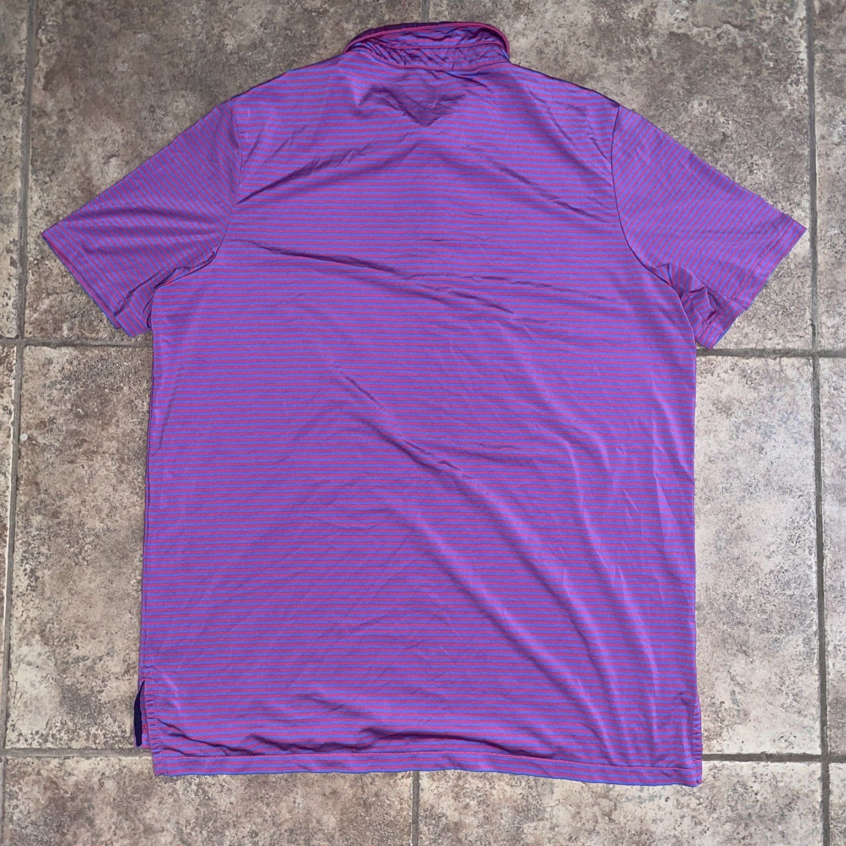 Polo Ralph Lauren Polo Ralph Lauren RLX Striped Polo Mens XL Pink Size US XL / EU 56 / 4 - 4 Thumbnail