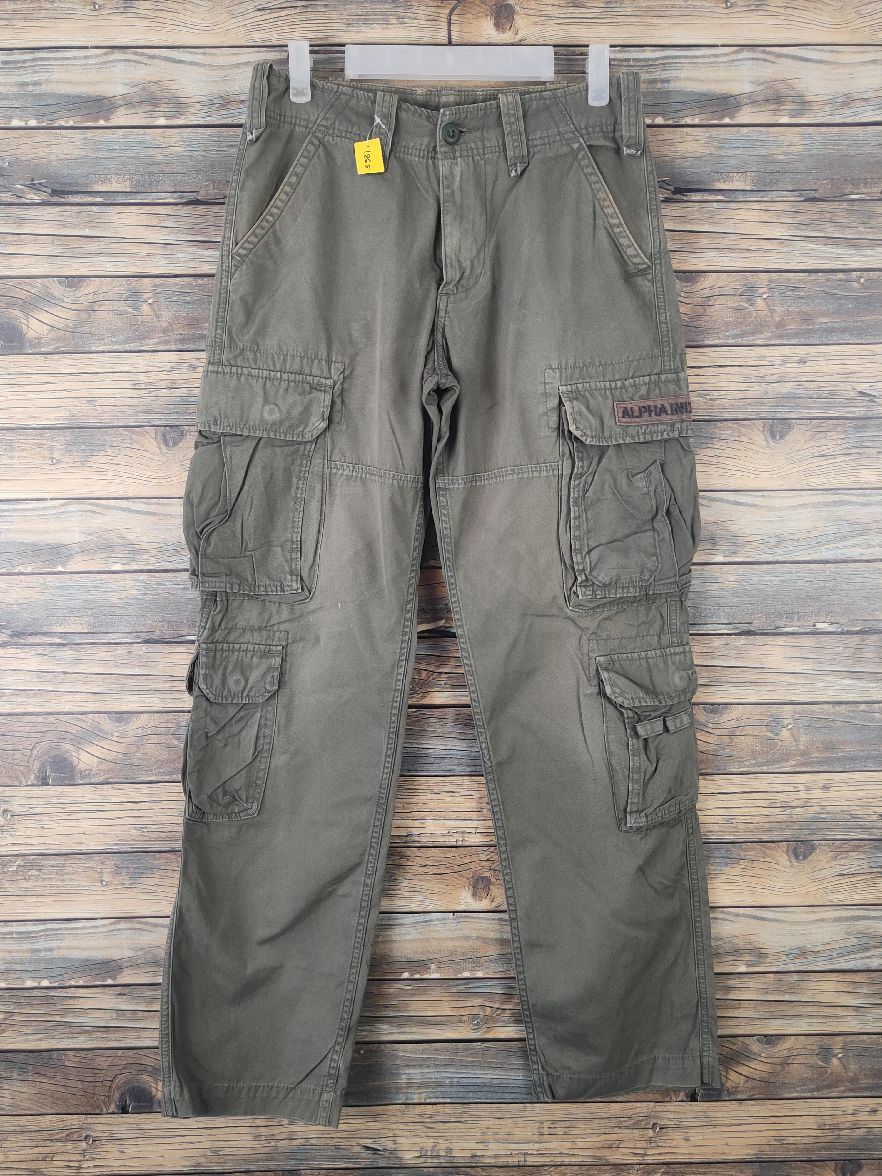 DL Alpha Industries Olive Multipocket Cargo Pants #1865