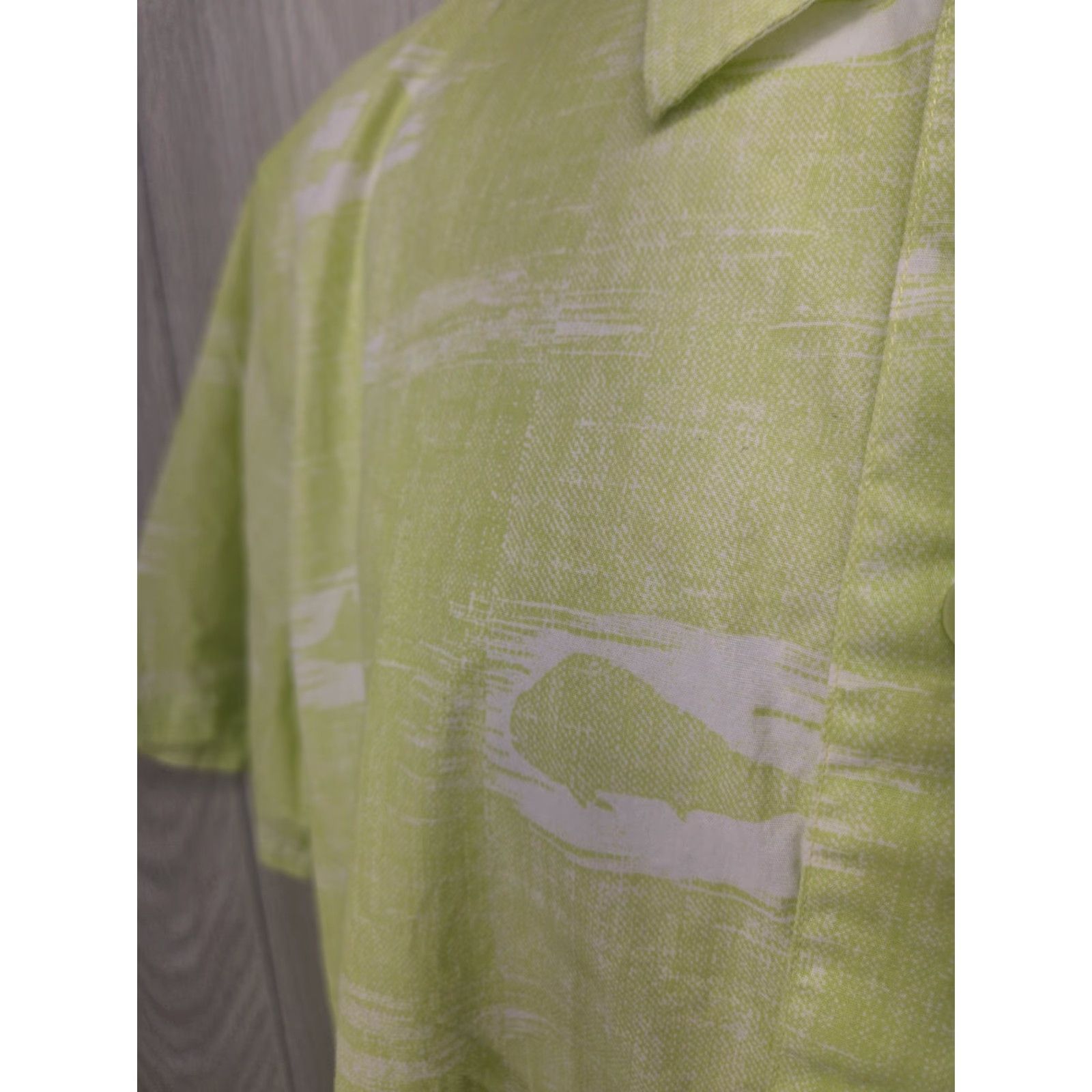 Vintage Columbia PFG Shirt Mens XL Lime Green Fish Print Button Up Vented Performance Size US XL / EU 56 / 4 - 4 Thumbnail