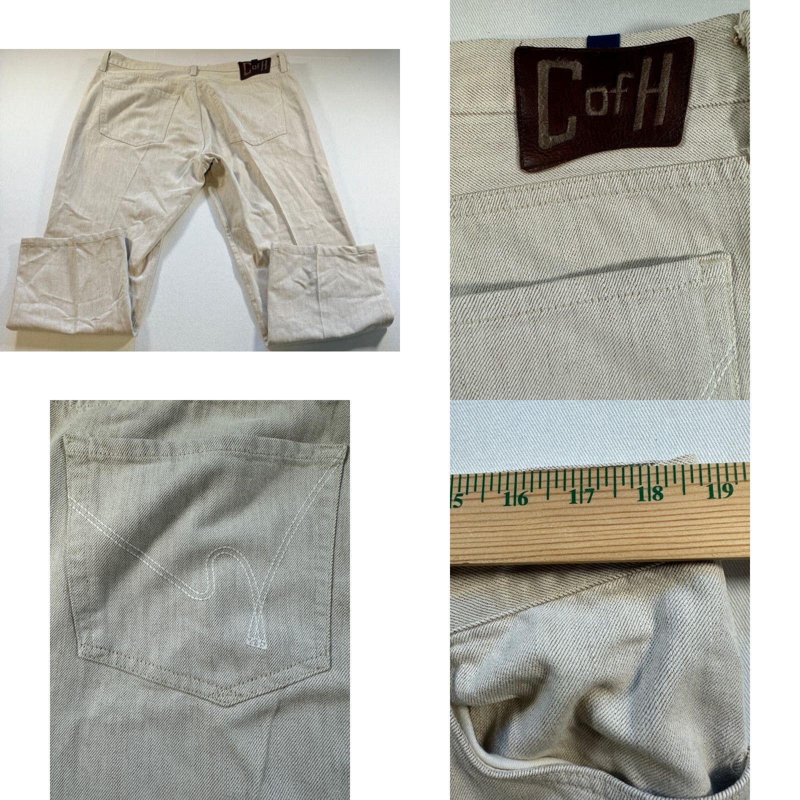 Citizens Of Humanity VINTAGE Citizens of Humanity Jeans Pants Mens 40x30 Tan Beige Sid 1875 Size US 40 / EU 56 - 8 Thumbnail