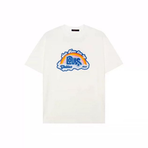 Louis Vuitton louis vuitton Rainbow Letter Printed Short Sleeve Size US L / EU 52-54 / 3 - 3 Thumbnail