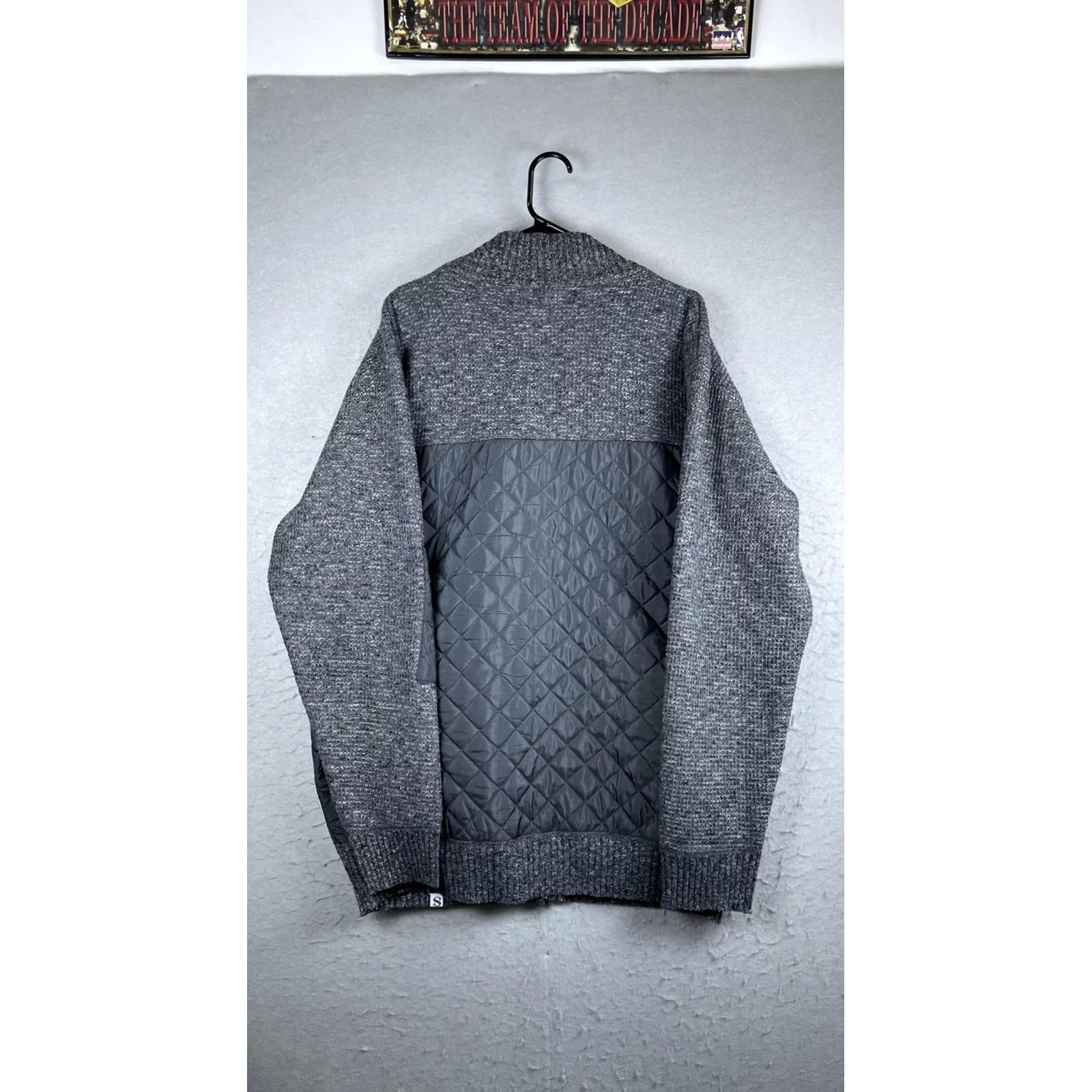 Vintage Silversilk Jacket Mens 3XL Gray Knit Quilted Full Zip Padded Lined Warm Outdoor Size US XXL / EU 58 / 5 - 7 Thumbnail