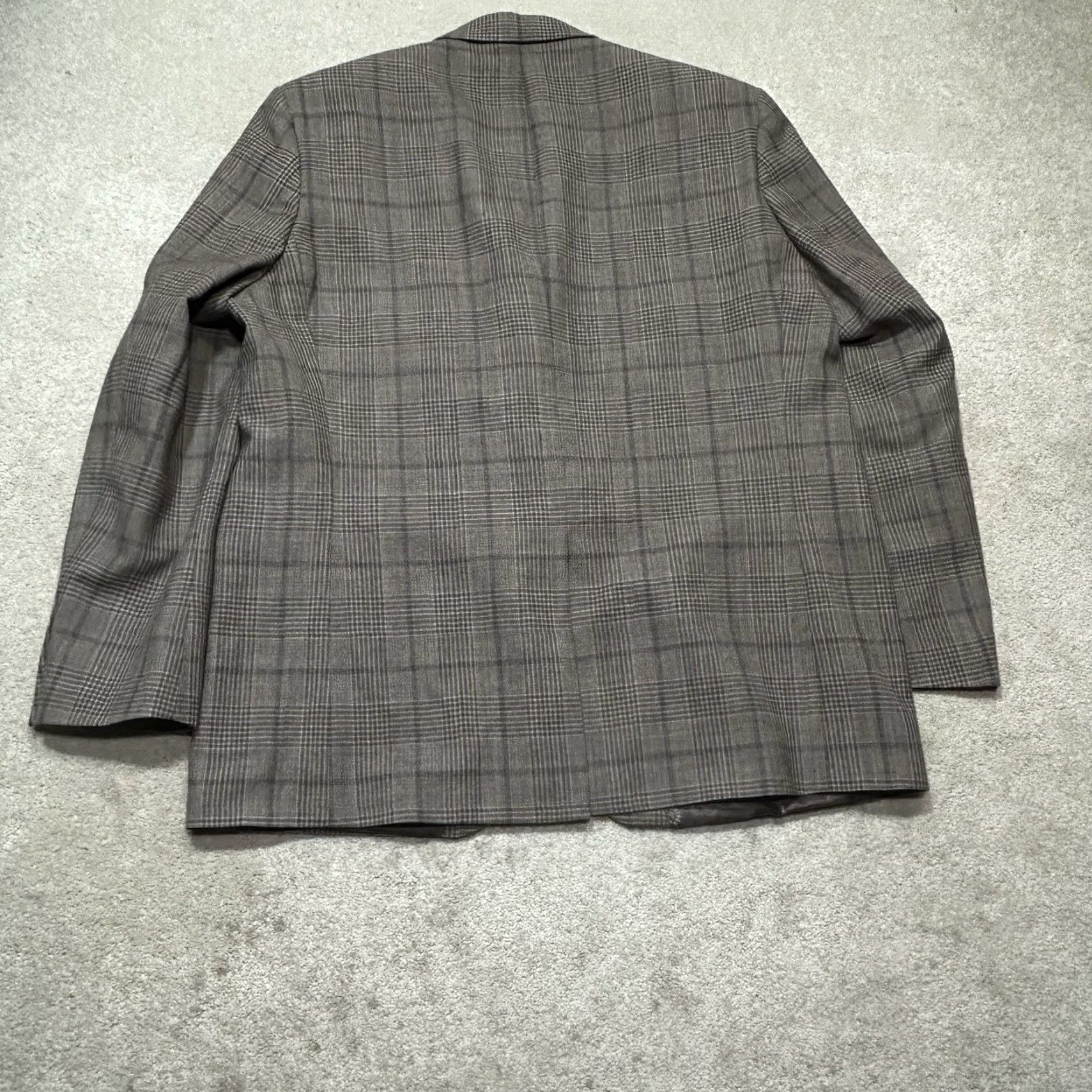 Ralph Lauren Lauren Ralph Lauren Mens Sport Coat Blazer 46R Brown Plaid Wool Blend Casual Size 46R - 2 Thumbnail