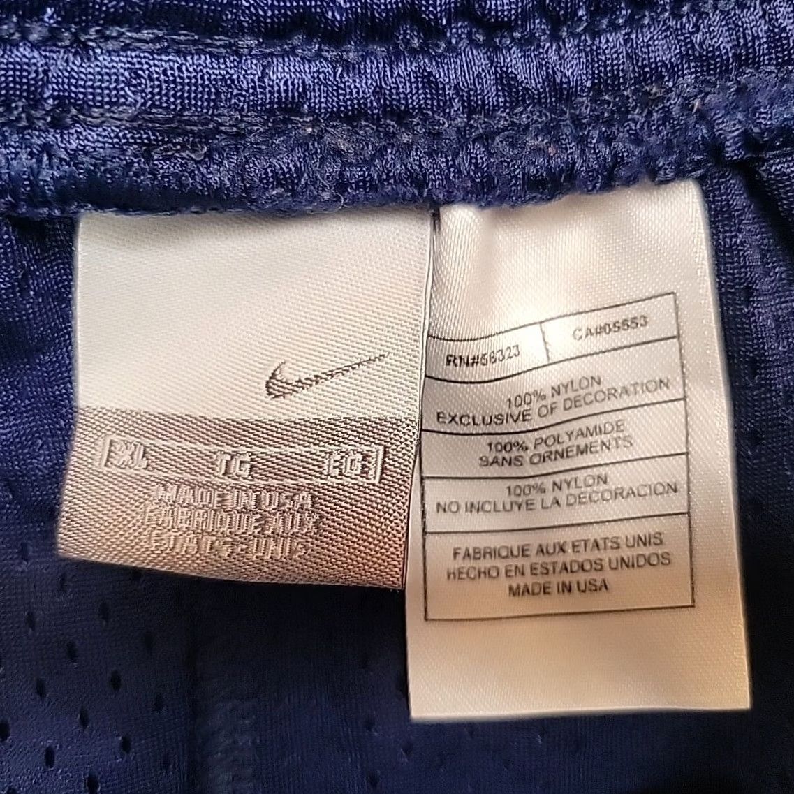 Nike VINTAGE Nike Shorts Mens XL Blue Training Running Drawstring Elastic Waist Retro Y2K Size US 36 / EU 52 - 3 Thumbnail