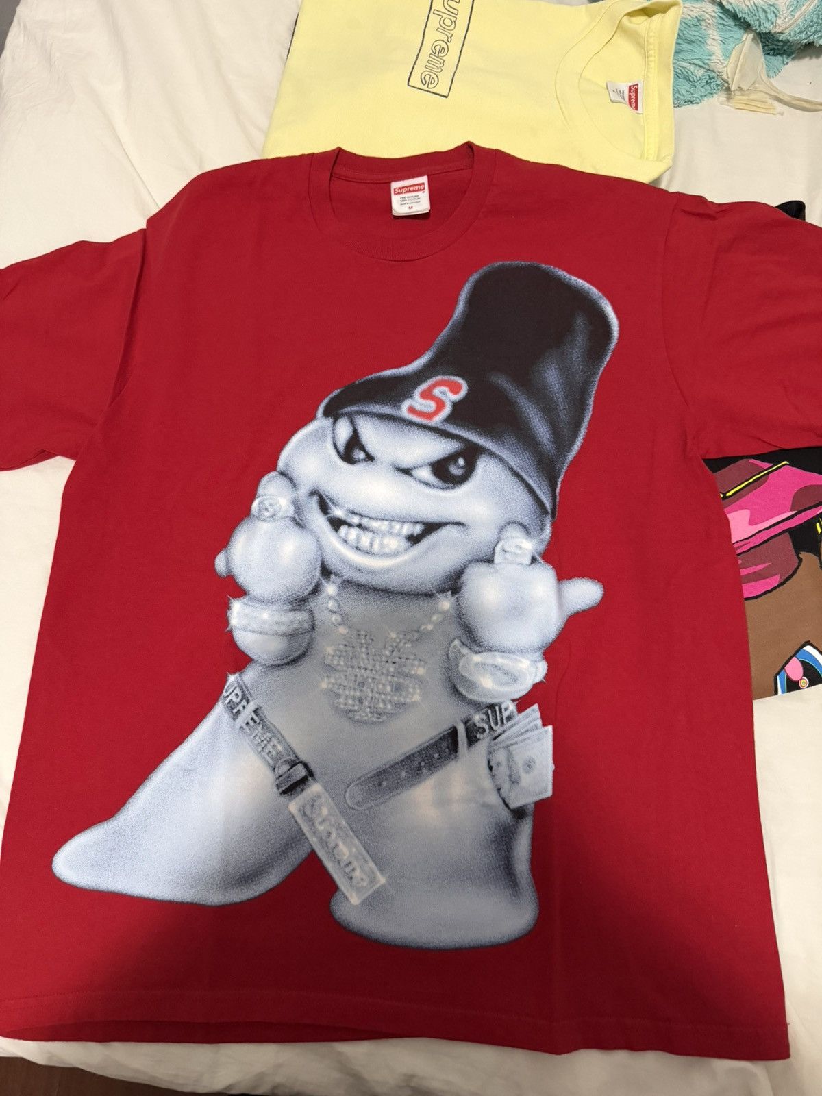 Supreme Supreme Snowman Tee Red FW25 Size US M / EU 48-50 / 2 - 1 Thumbnail